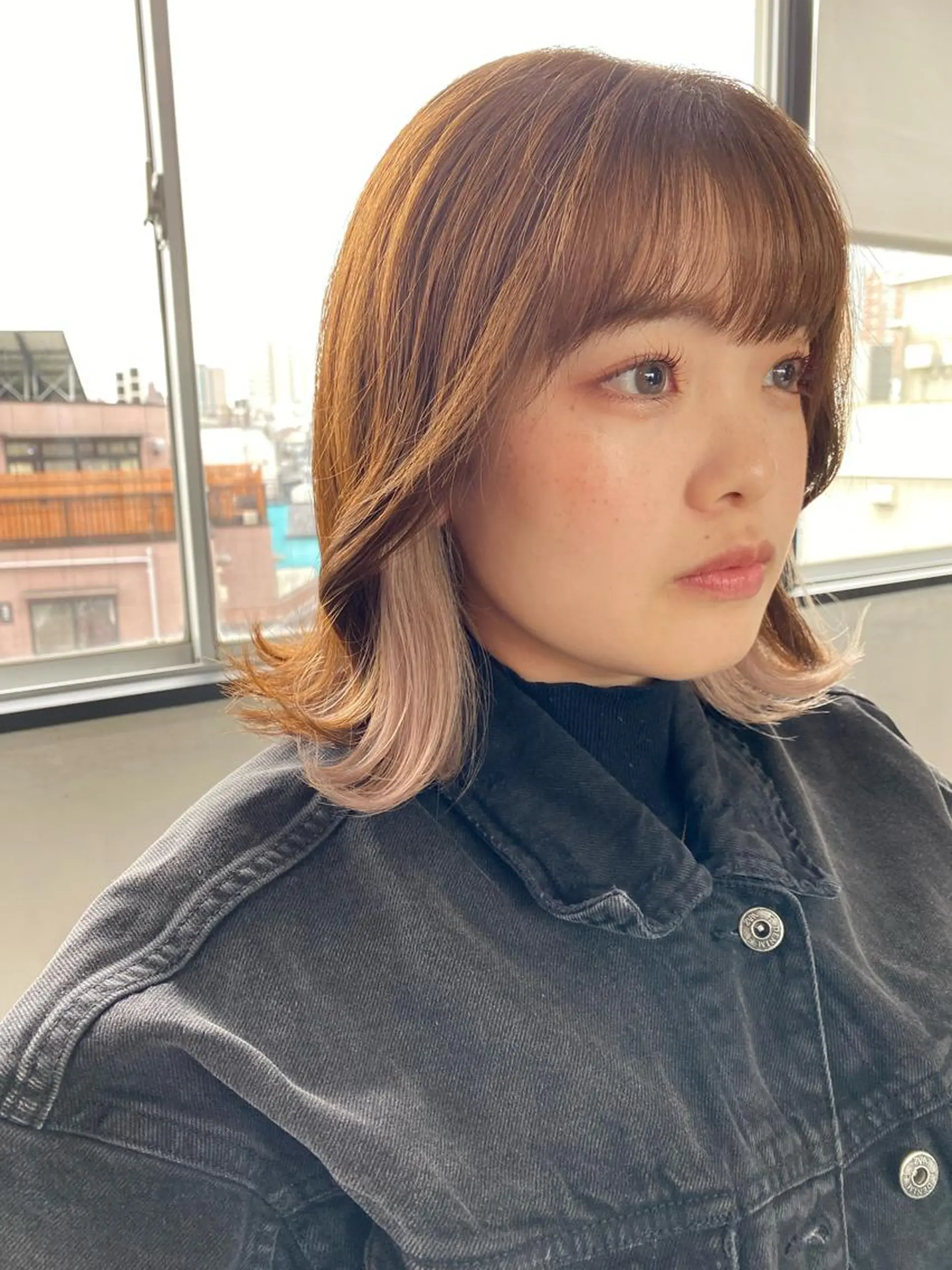 ミディアム 【縮毛矯正髪質改善】 中山健太のヘアスタイル