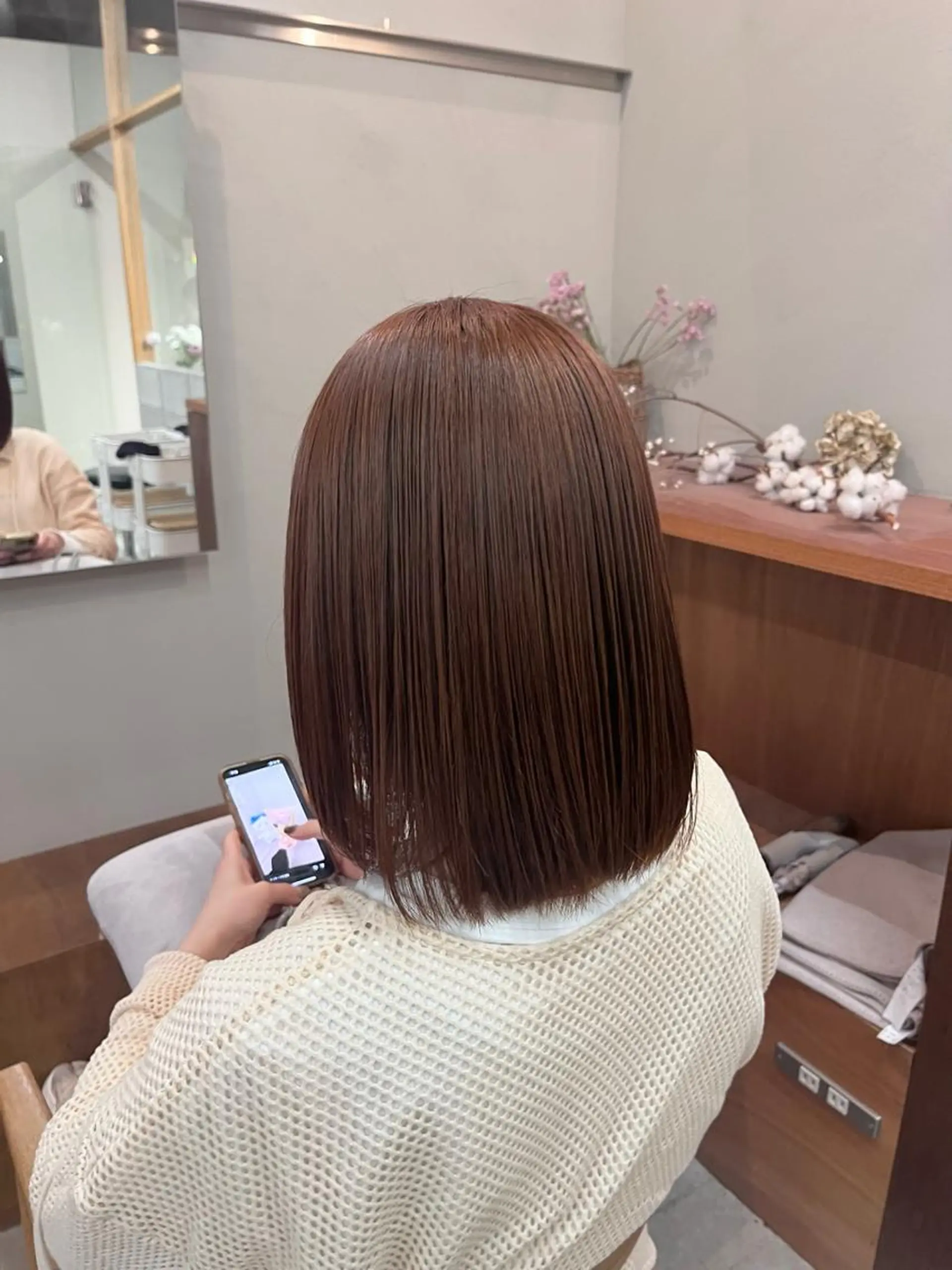 セミロング トリートメント 暖色カラー／ ヘアセット🌛櫻井舞のヘアスタイル