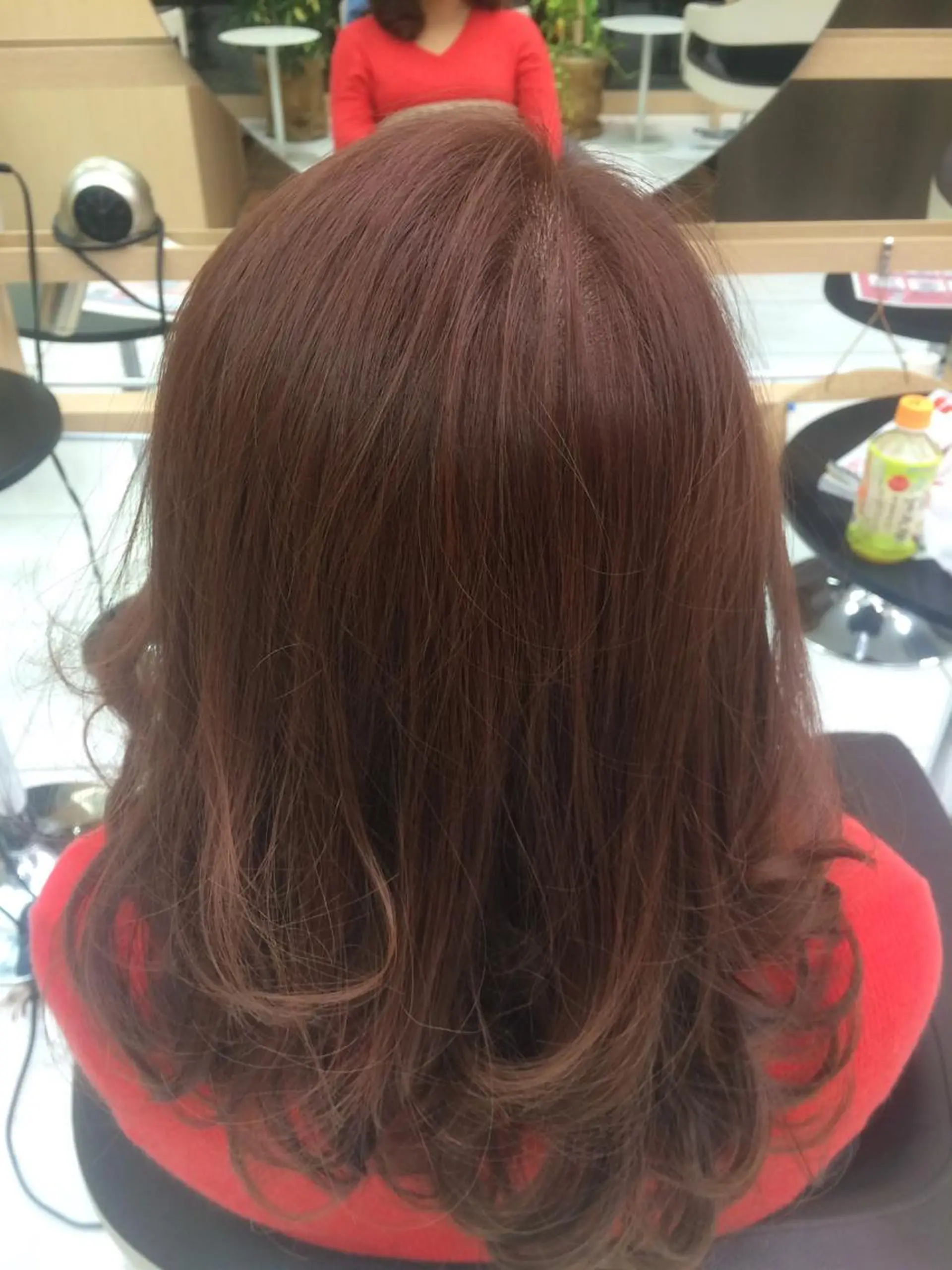 カラー アッシュ ピンクカラー ピンクアッシュ 松下 輝璃のヘアスタイル