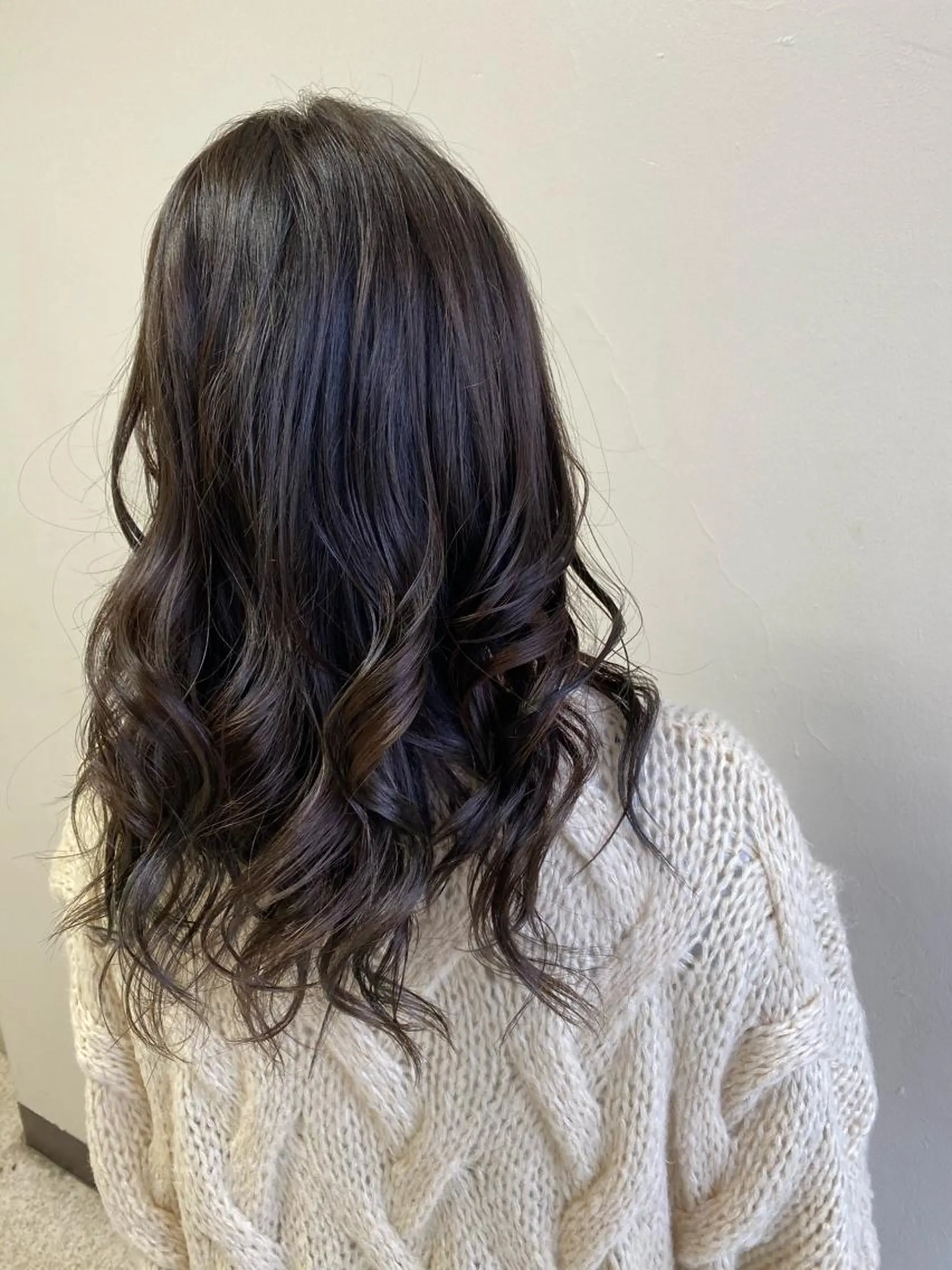 ミディアム カラー hair &eye LAWE.店長のヘアスタイル