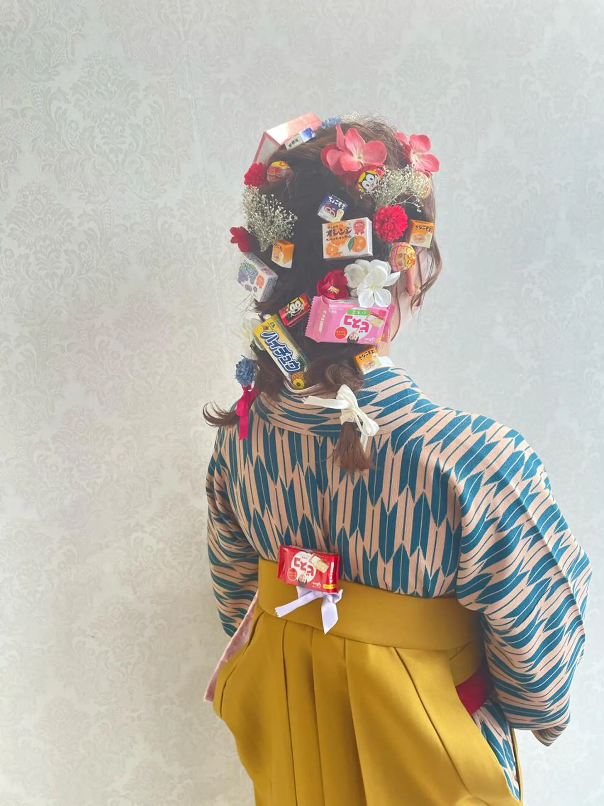 セミロング ヘアアレンジ 卒業式のヘアスタイル ヘアカラー mori  by little所属・デザインカラー✨新倉 佑奈のヘアスタイル