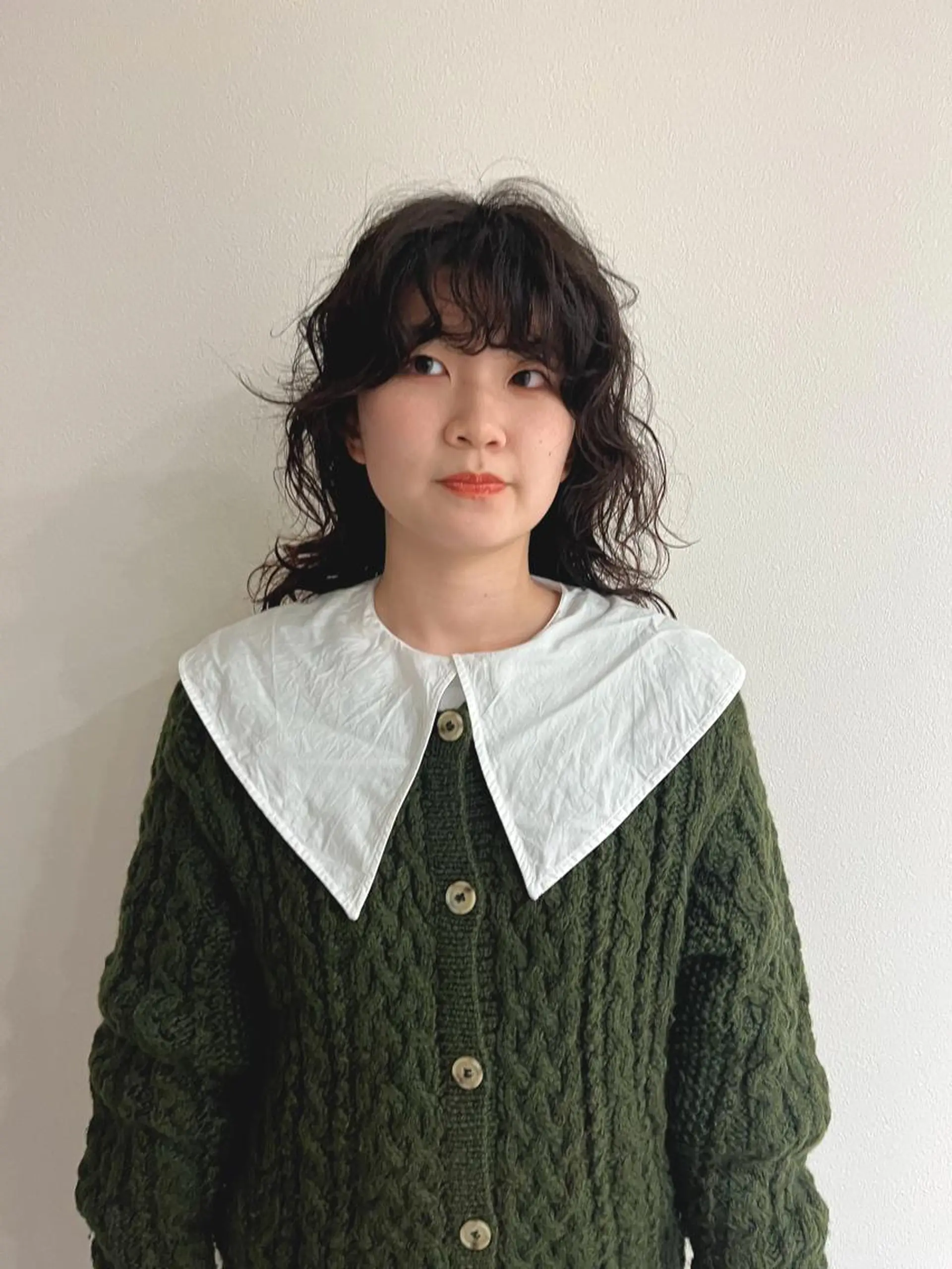 セミロング セミロングパーマ くせ毛 メンズハイトーン/栄 /イトウタケルのヘアスタイル