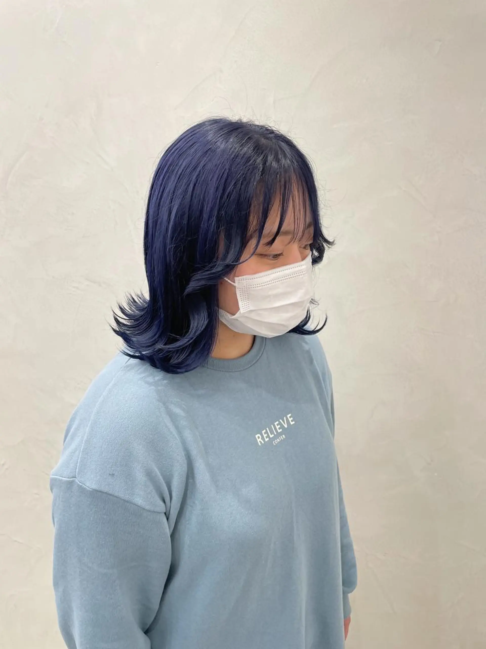 ミディアム カラー 飯塚 青空のヘアスタイル