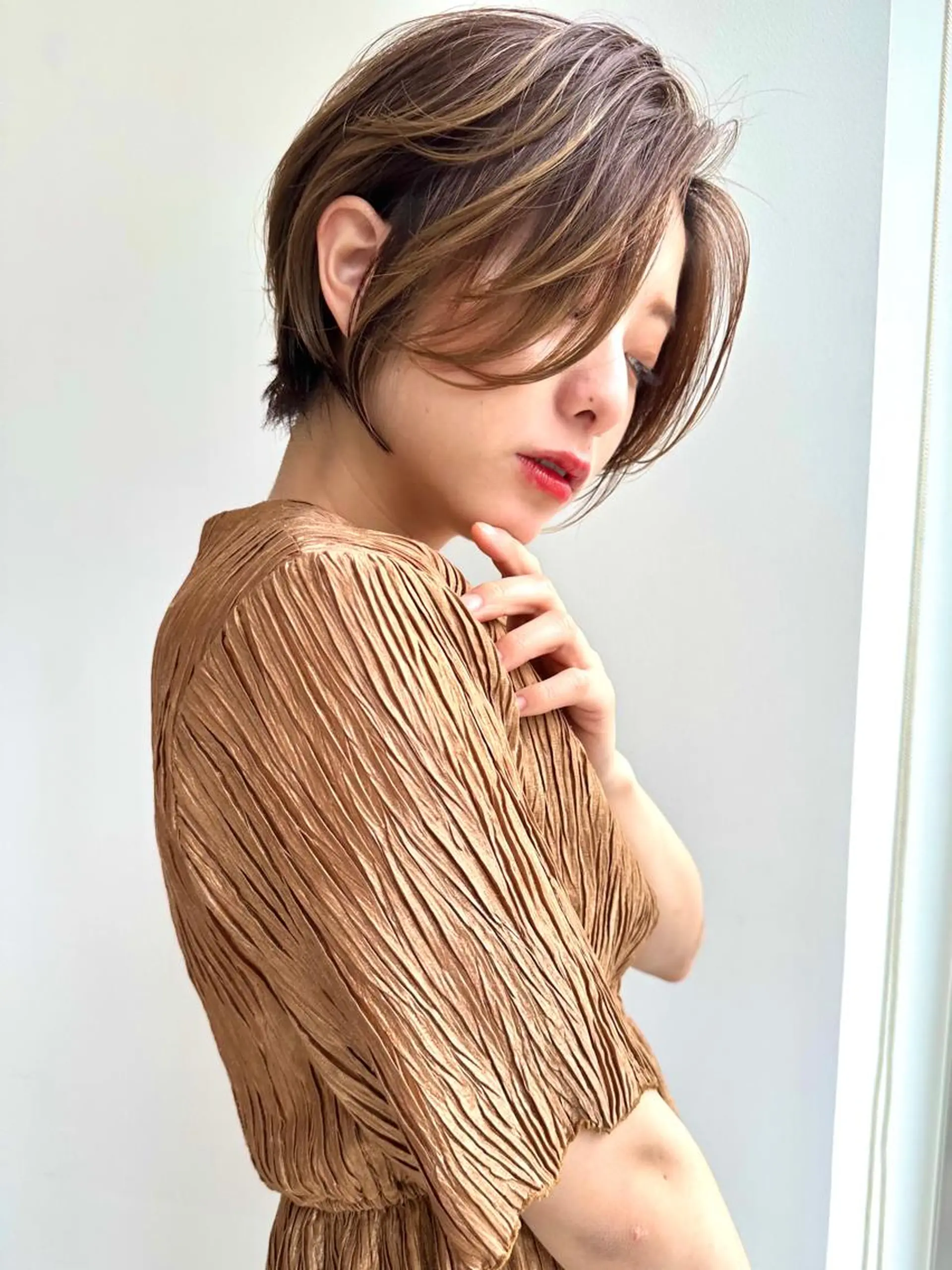 ショート くびれヘア ショートヘア 🌼アユム/レイヤー ハッシュカット🌼のヘアスタイル