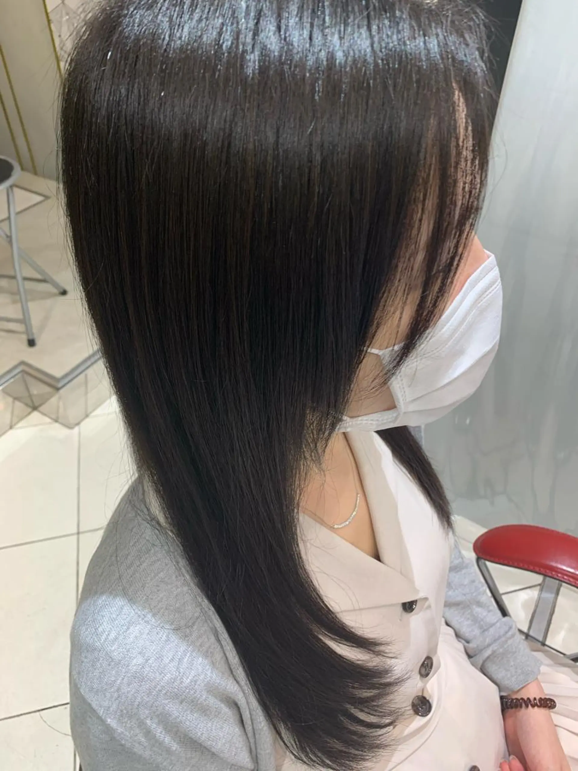 セミロング カット 縮毛矯正 トリートメント ヘアセット ✨上村 潤平✨メンズヘア✨のヘアスタイル