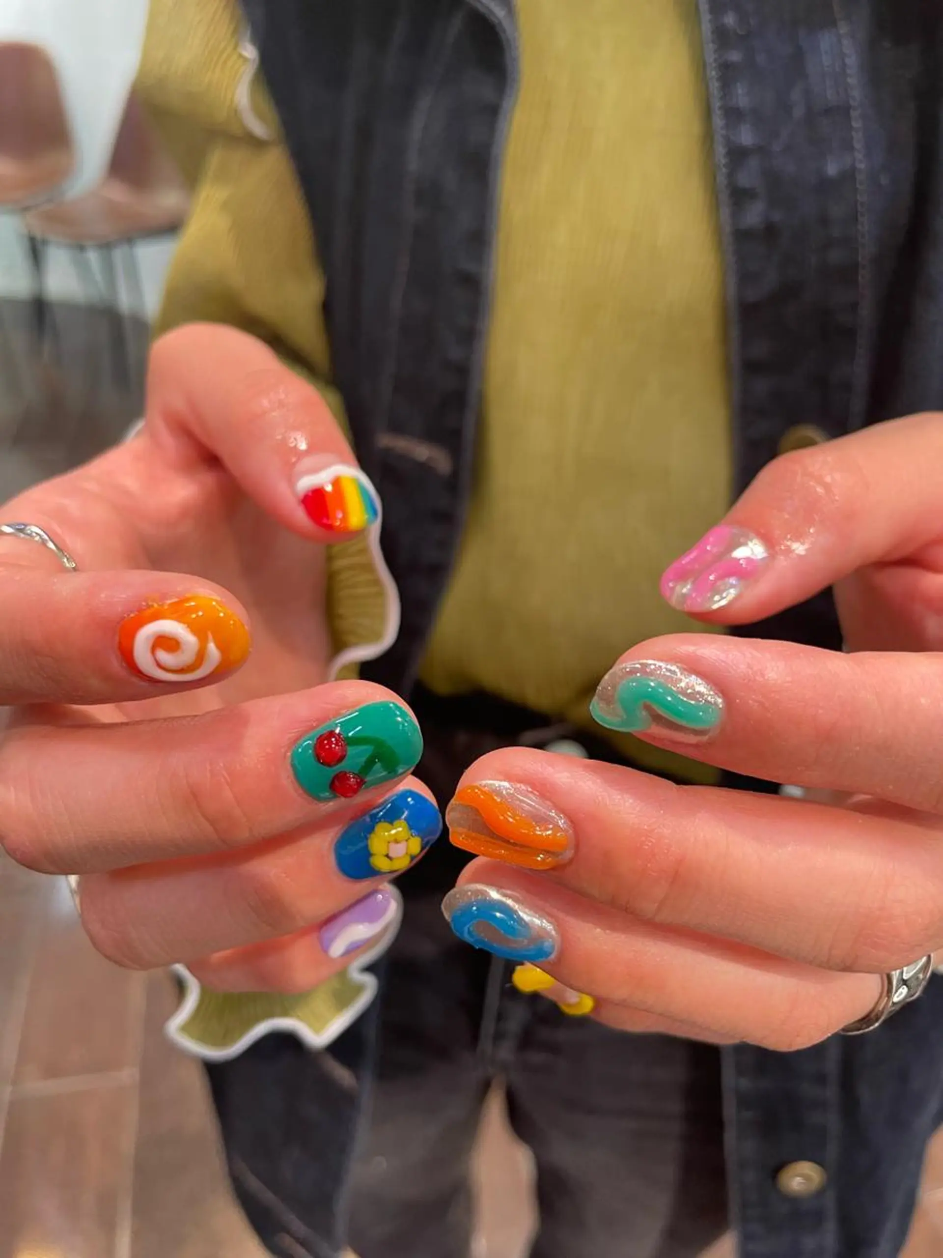 ネイル 個性派ネイル 🌼 ハルカ ♡のマツエク・マツパデザイン