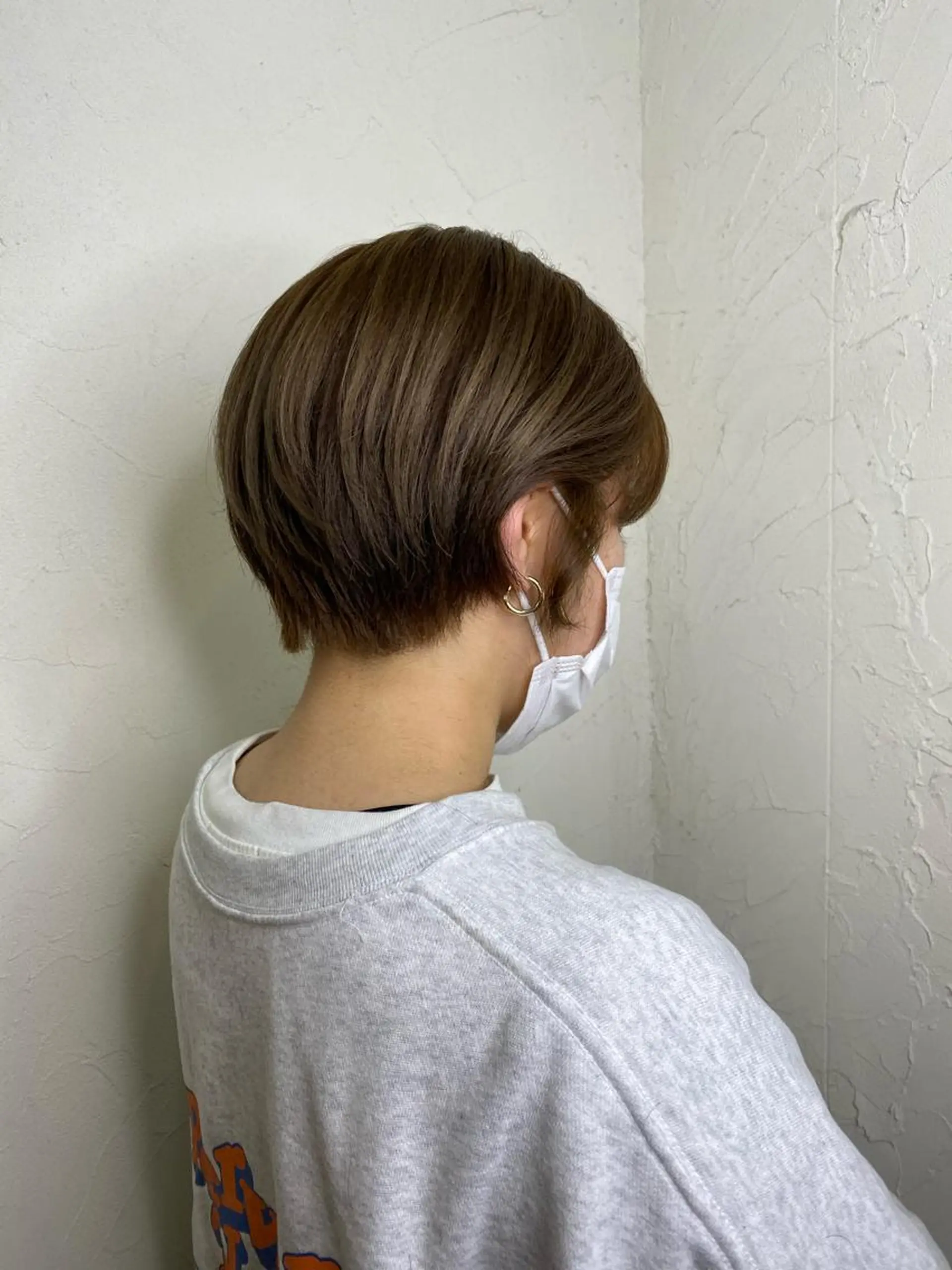 ショート 久力琴音''透明感 カラー''アレンジのヘアスタイル