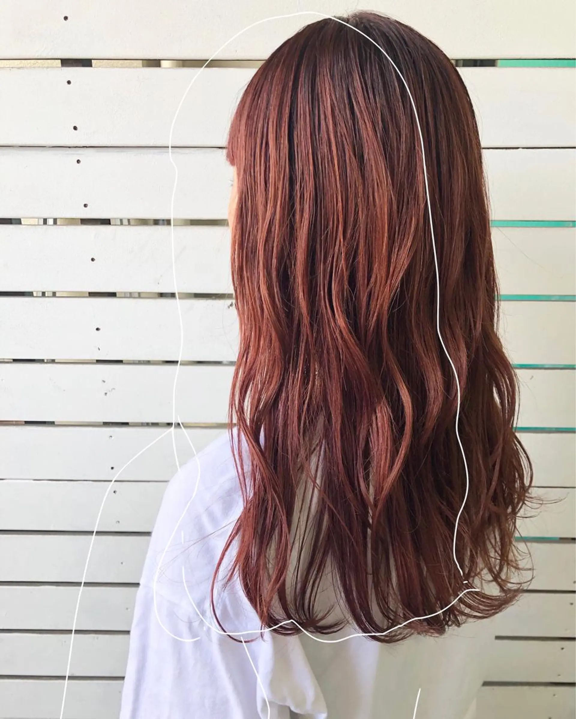 カラー オレンジ オレンジレッド レッドカラー ヘアカラー トリートメント レイヤー/ボブ/ 顔周り/yukinaのヘアスタイル