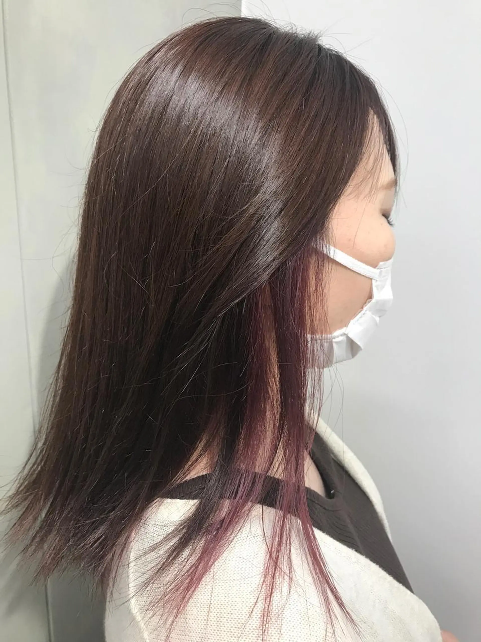 ミディアム カラー ブリーチ ダブルカラー インナーカラー 【髪質改善カラー】 鈴木春樹/三軒茶屋のヘアスタイル