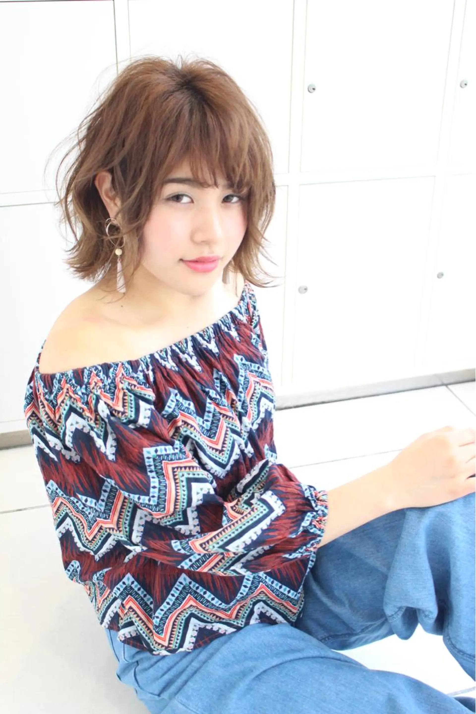 ショート カラー ブラウンカラー 髪質改善カラー ショートボブ専門のヘアスタイル