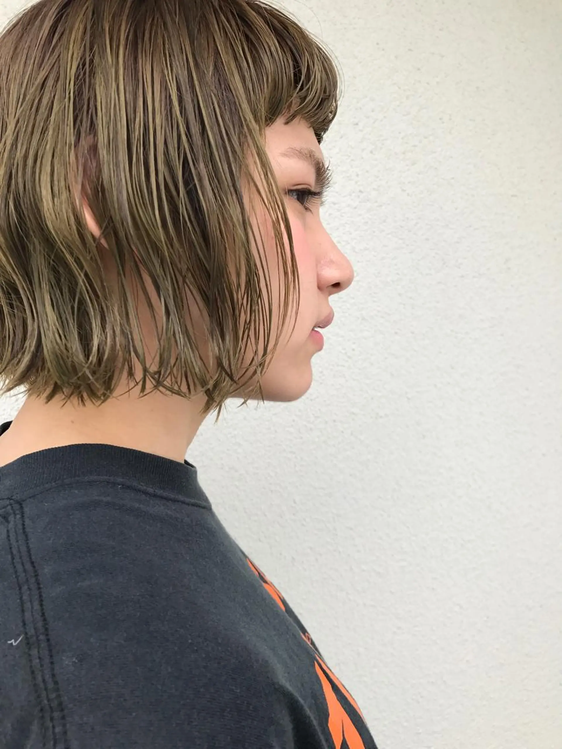 ミディアム カラー ハイライトカラー ハイライト ヤスドミ ケイスケのヘアスタイル