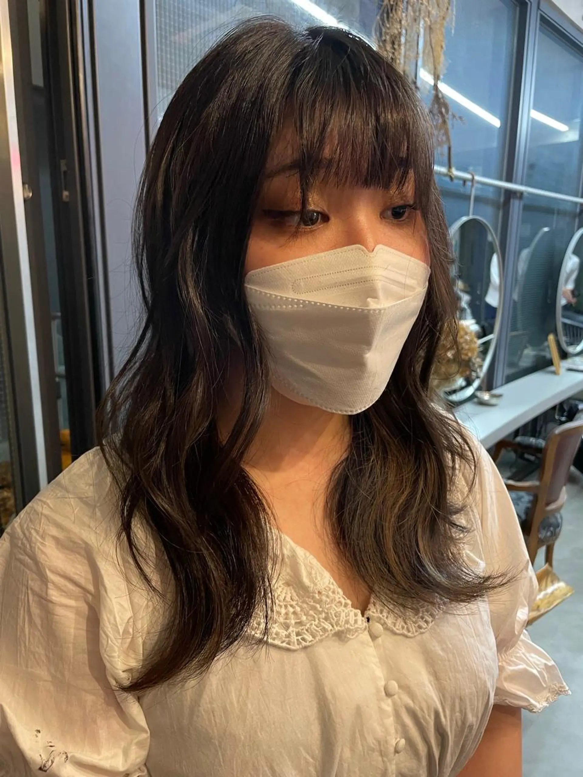 ロング カラー インナーカラー ロング やすだ しおりのヘアスタイル