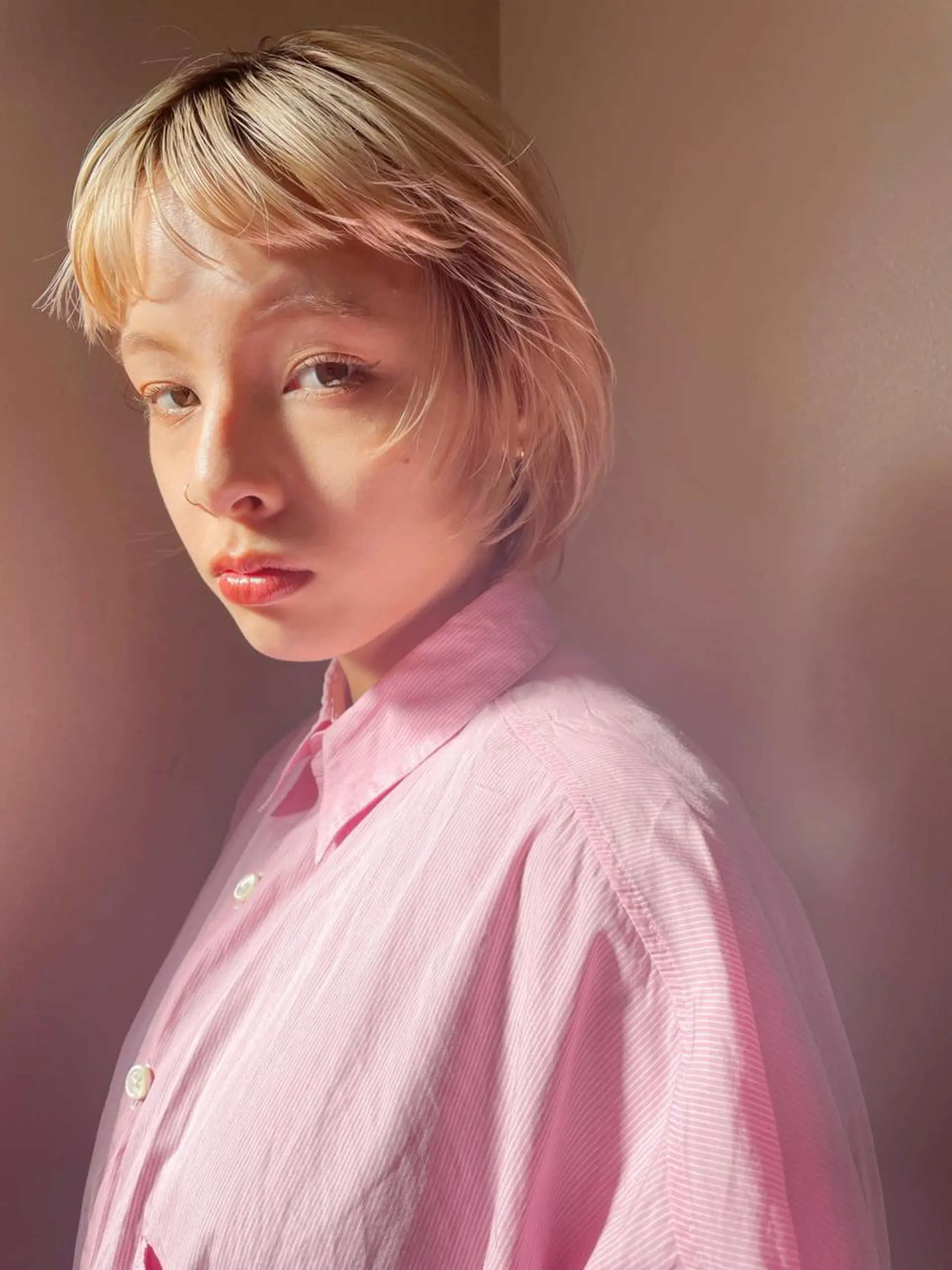 ショート カラー ヘアアレンジ 丸山渉/パーマ エフェクトブリーチのヘアスタイル