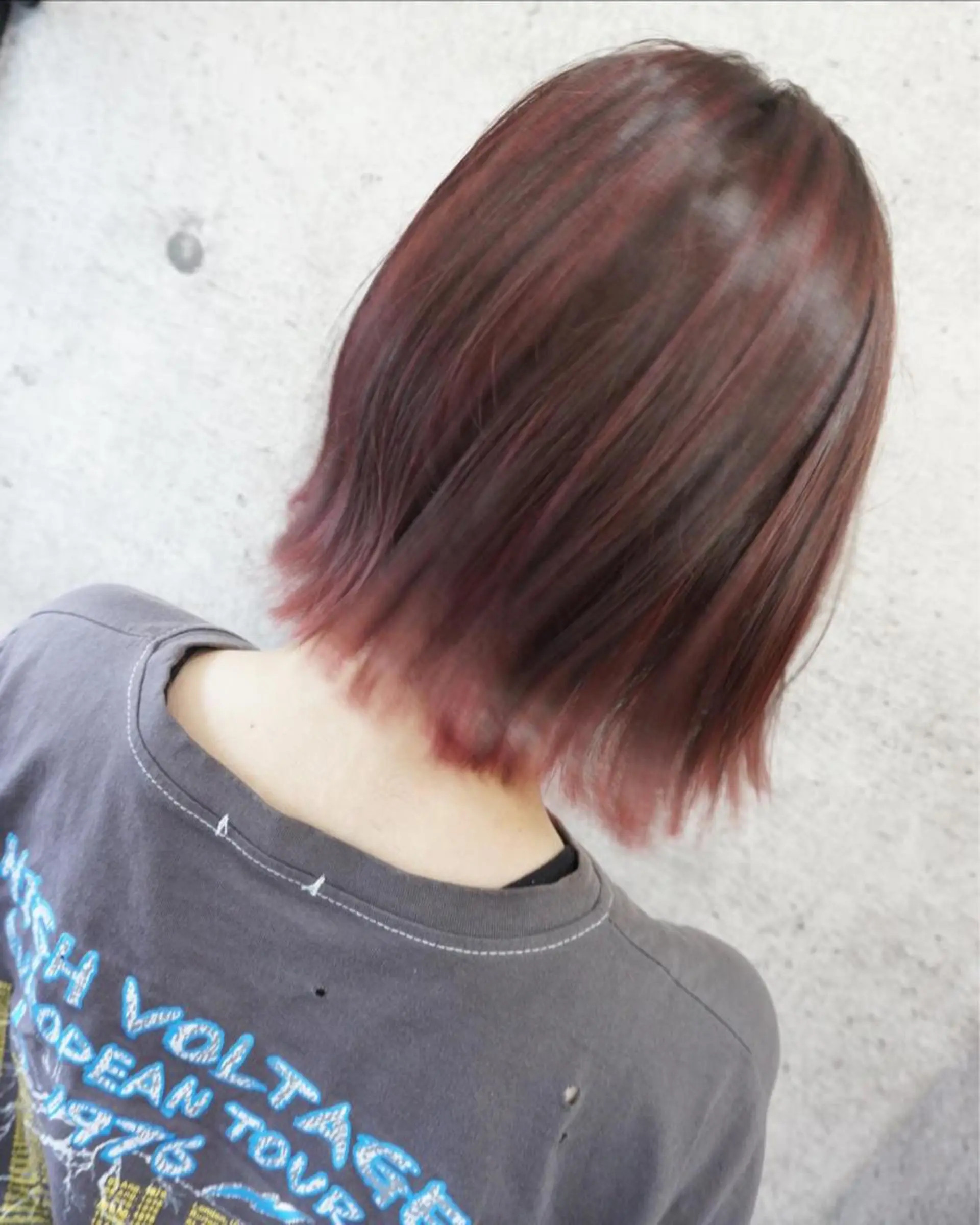 ショート ボブ ハイライト 外ハネヘア カット 縮毛矯正 トリートメント hair teria ryu 大塚のヘアスタイル