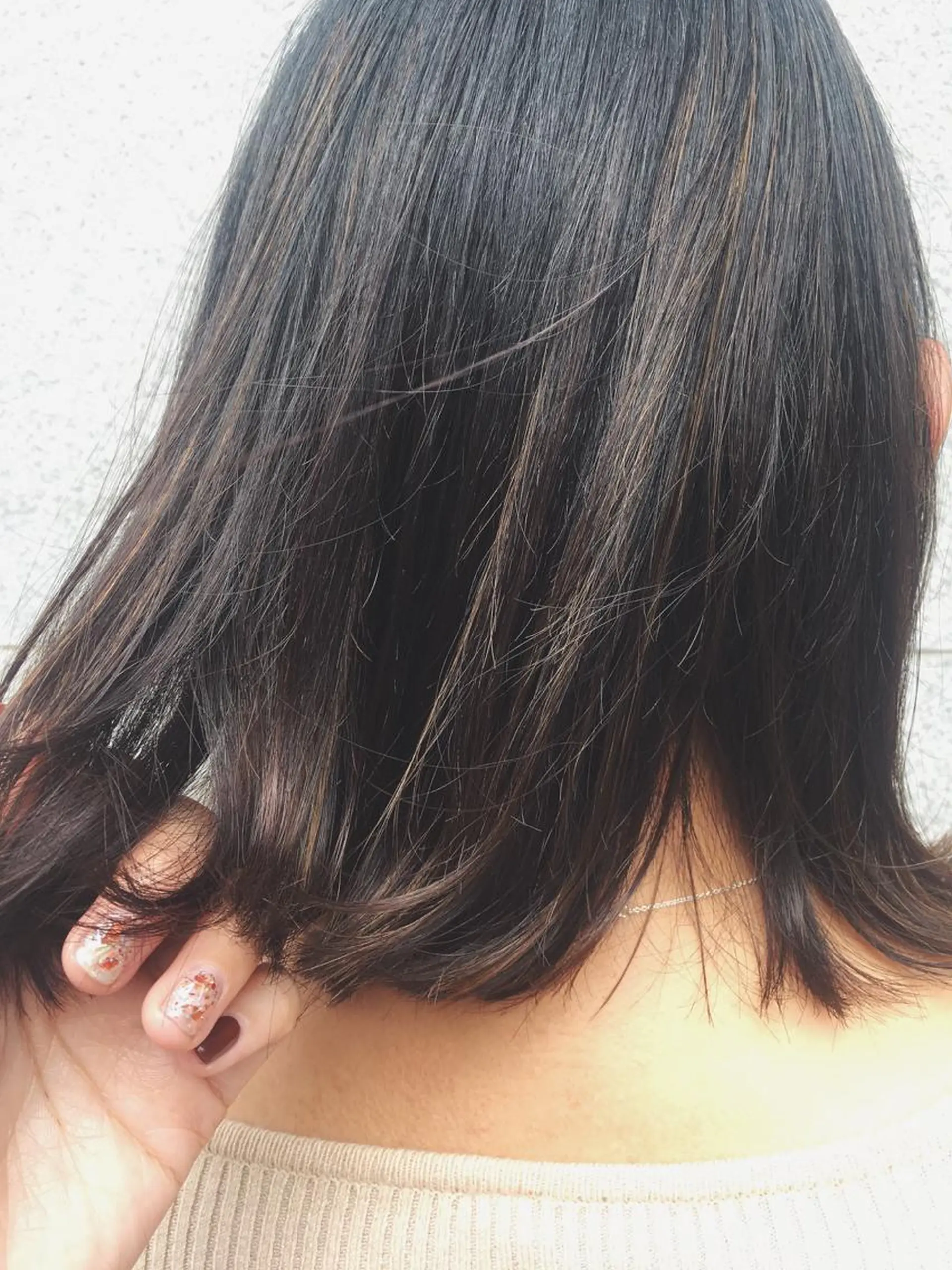 ミディアム カラー 酒井 麻里のヘアスタイル