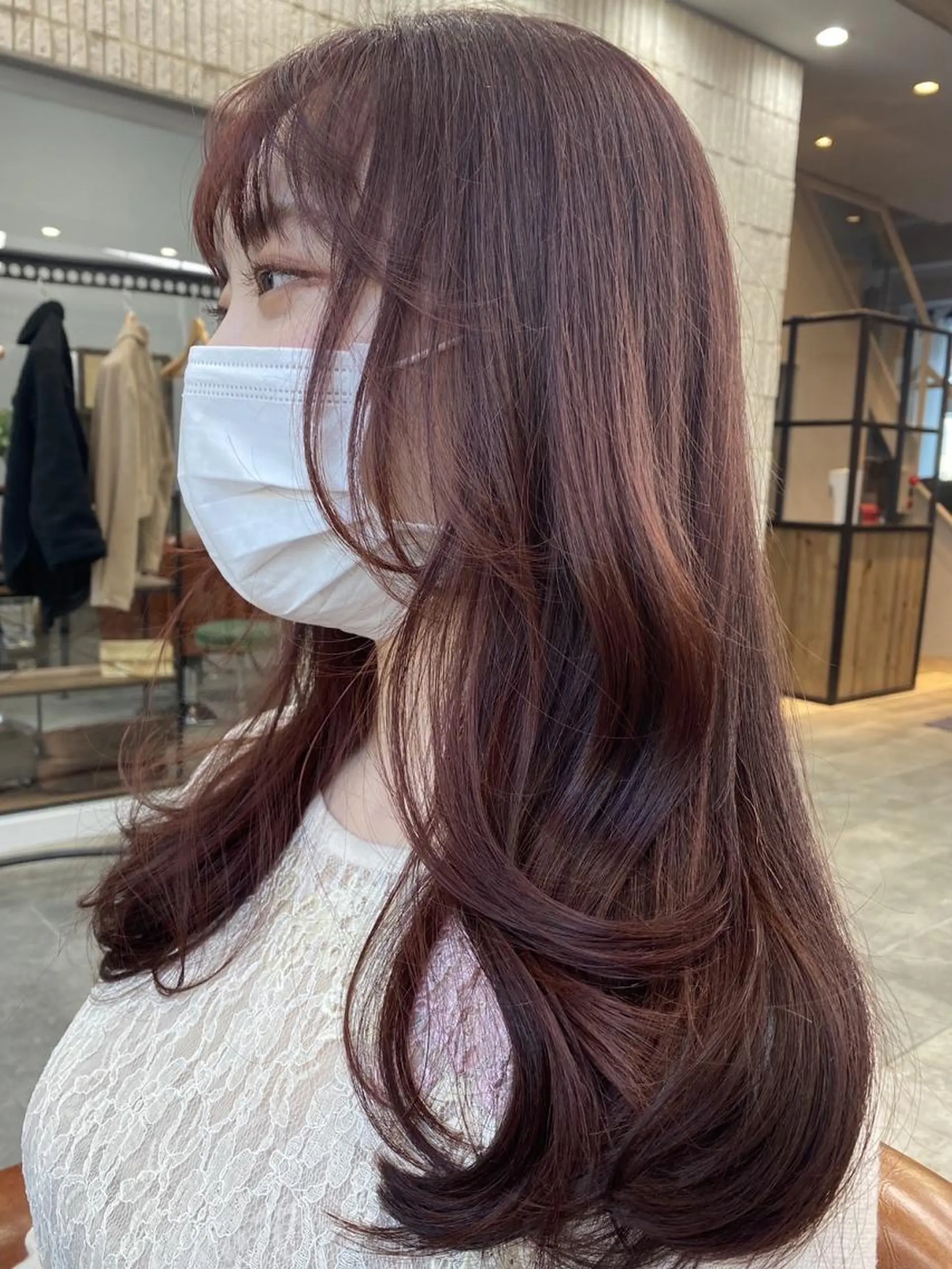 ロング カット ヘアカラー SALOWIN梅田茶屋町Suite店所属・韓国美容室出身 🌹Sana/梅田のヘアスタイル