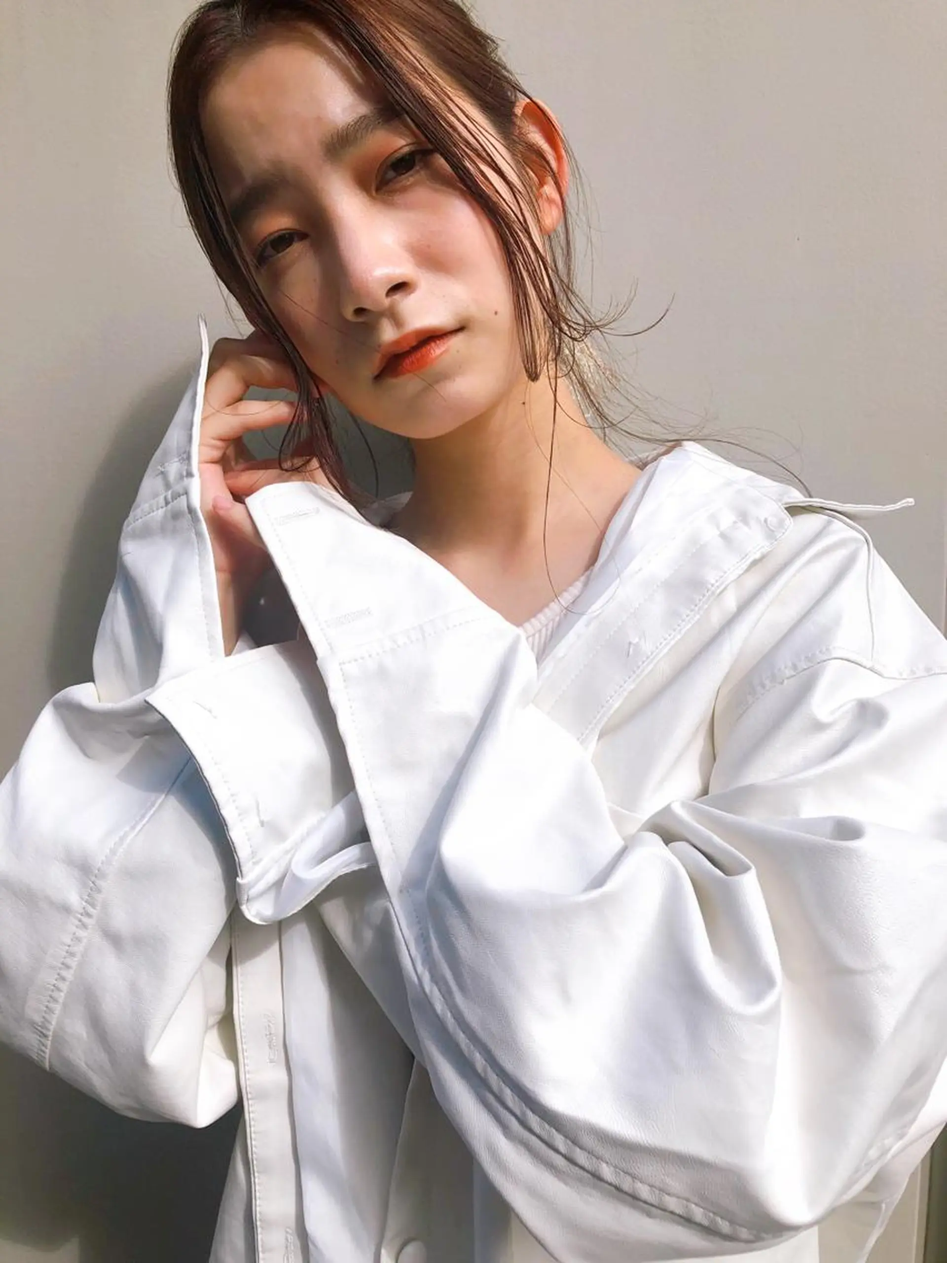 ミディアム カラー カット ヘアカラー トリートメント ケアブリーチ/ エクステ/レイヤーのヘアスタイル