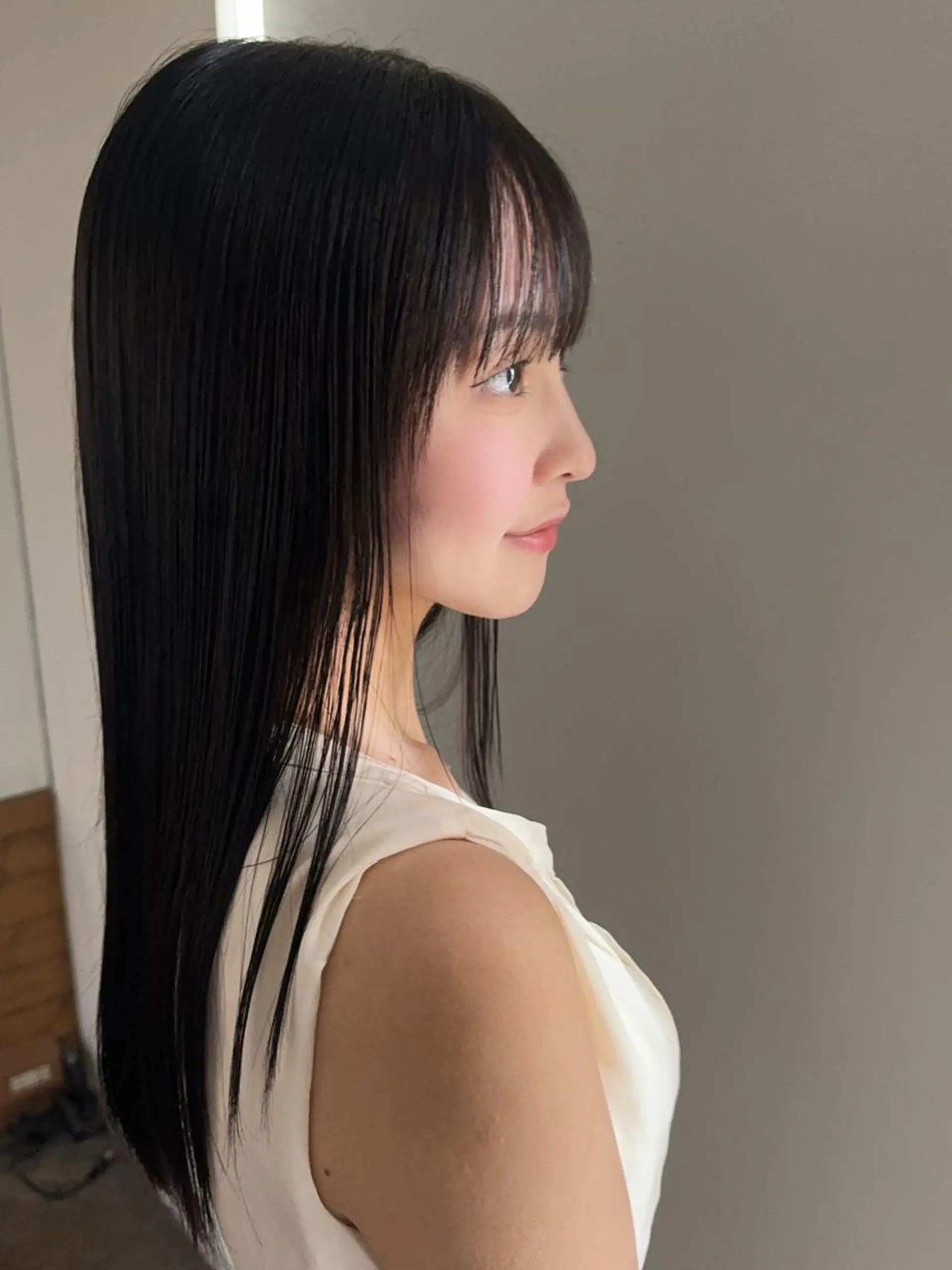 ロング トリートメント ヘアセット 縮毛矯正➕髪質改善➕ レイヤーカット　田畑のヘアスタイル