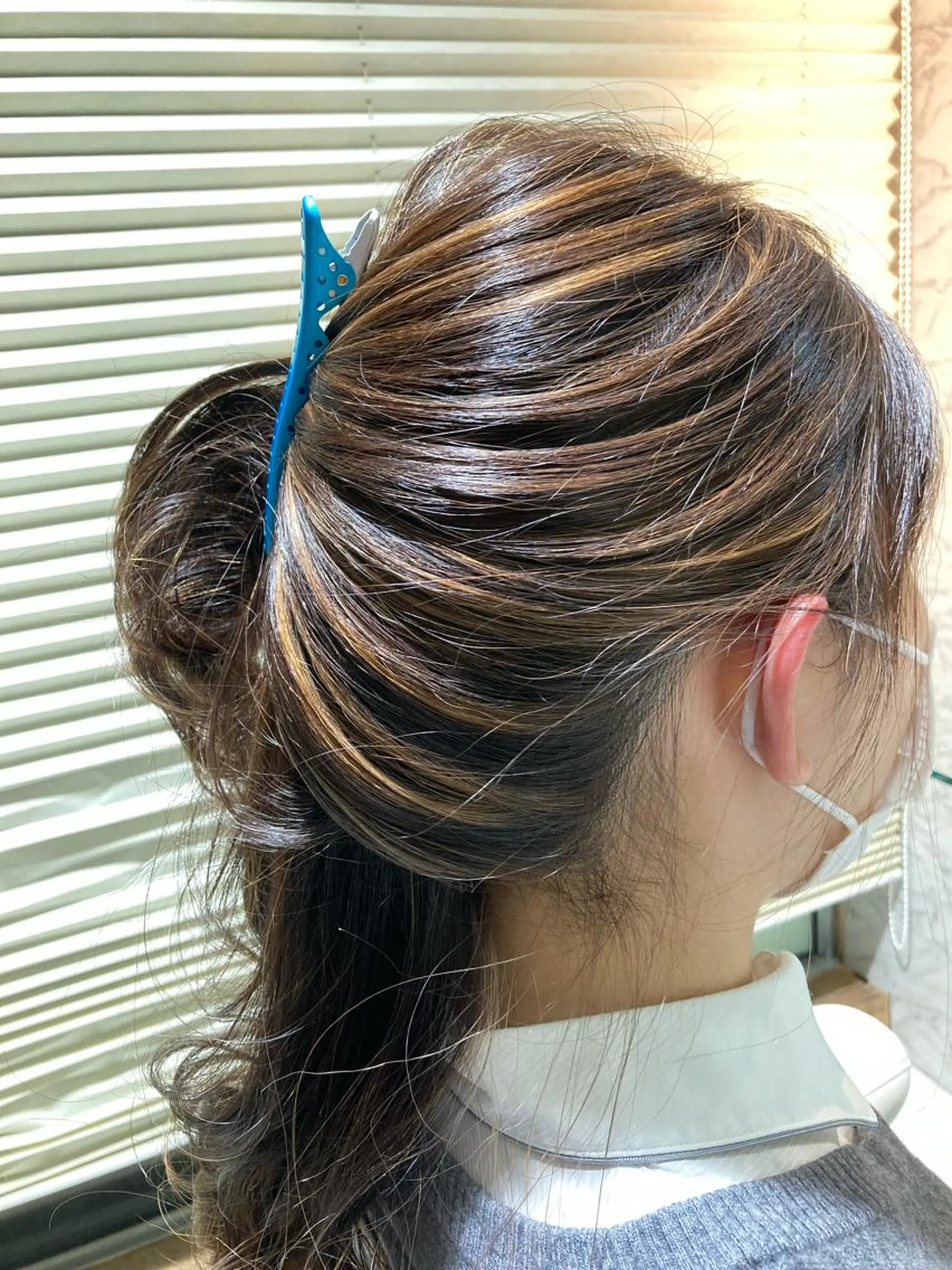 ロング ハイライト 落合孝臣/新潟駅南 /髪質改善のヘアスタイル