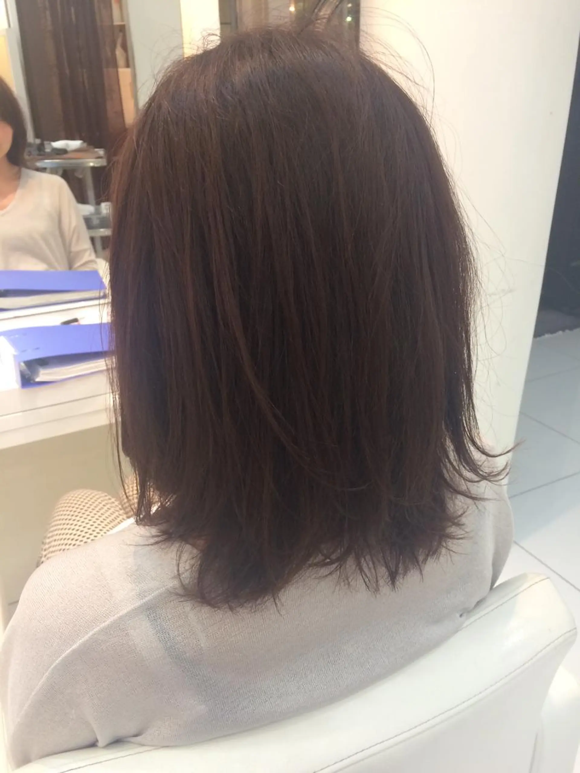 ミディアム セミロング ロング カラー アッシュ バイオレットカラー バイオレットアッシュ STAR所属・内藤 達也のヘアスタイル