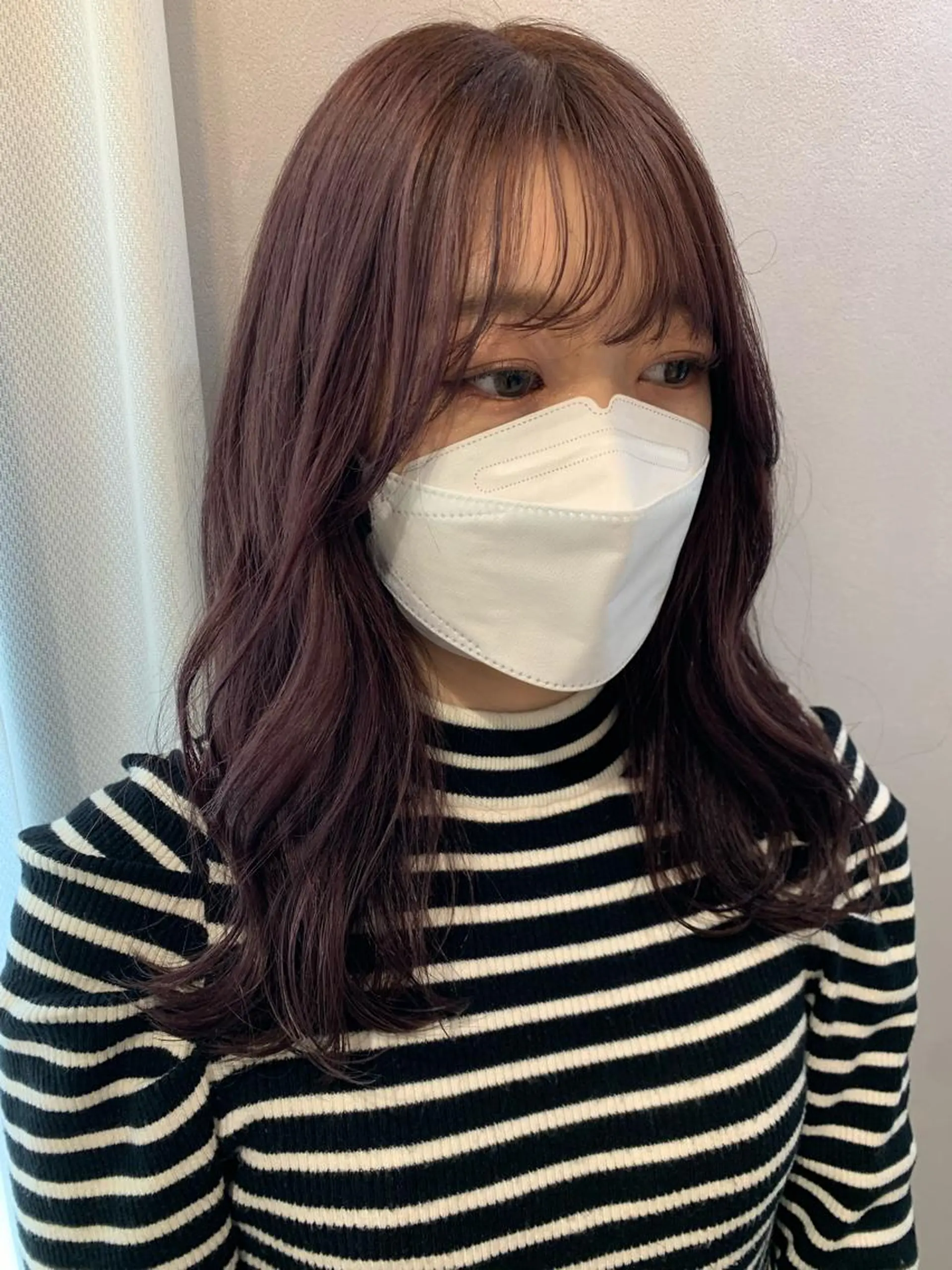 ロング カラー ブリーチ ラベンダーカラー ピンクカラー ピンクラベンダー カット ヘアカラー トリートメント hub hair レイヤー/透明感のヘアスタイル