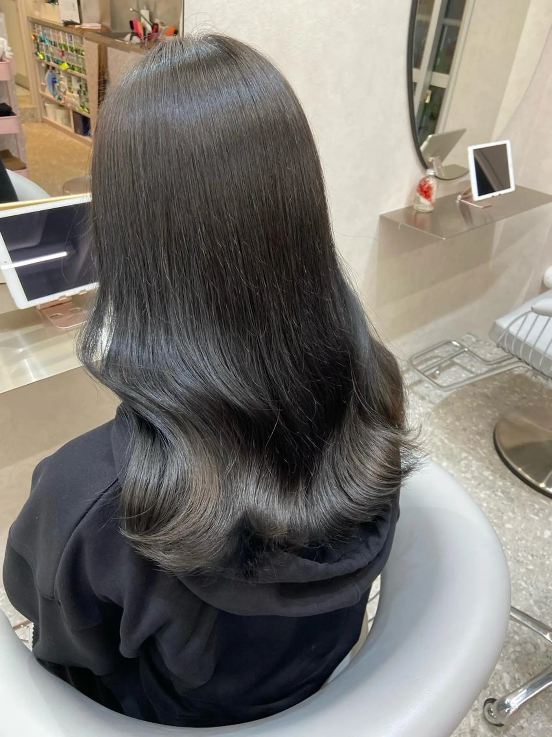 セミロング カラー シールエクステ ブリーチ ブラウンカラー ケアカラー ダブルカラー カット ヘアカラー トリートメント 新宿/韓国ヘア 中明度カラー/かやのヘアスタイル