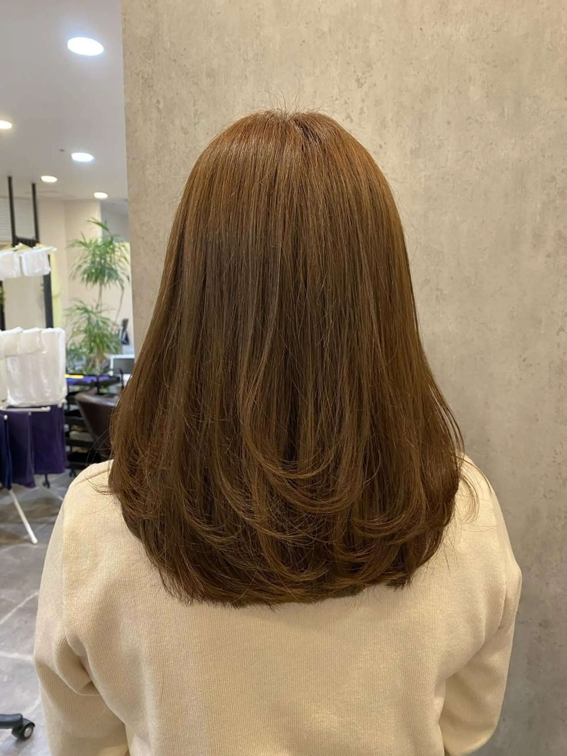 ミディアム カラー ノンダメージ 🥑mikubanのヘアスタイル