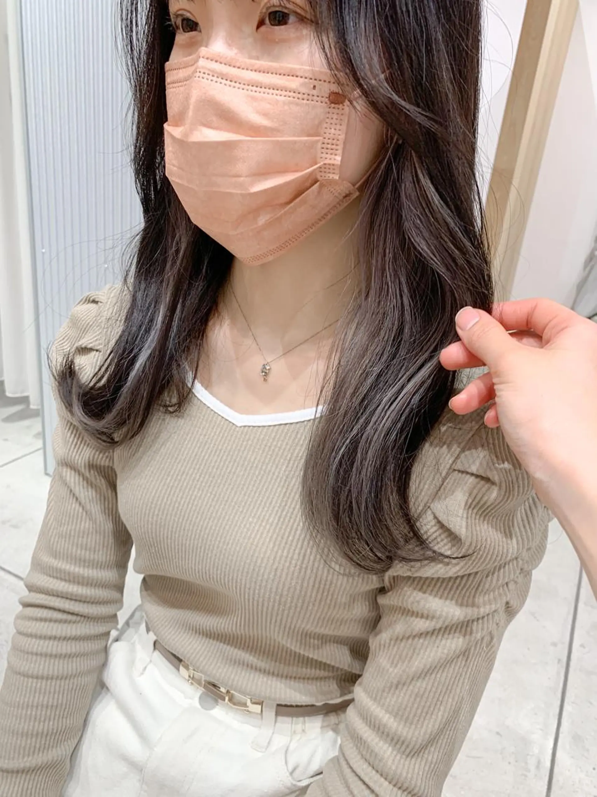 ロング カラー ヘアアレンジ ヘアカラー トリートメント yuka .のヘアスタイル