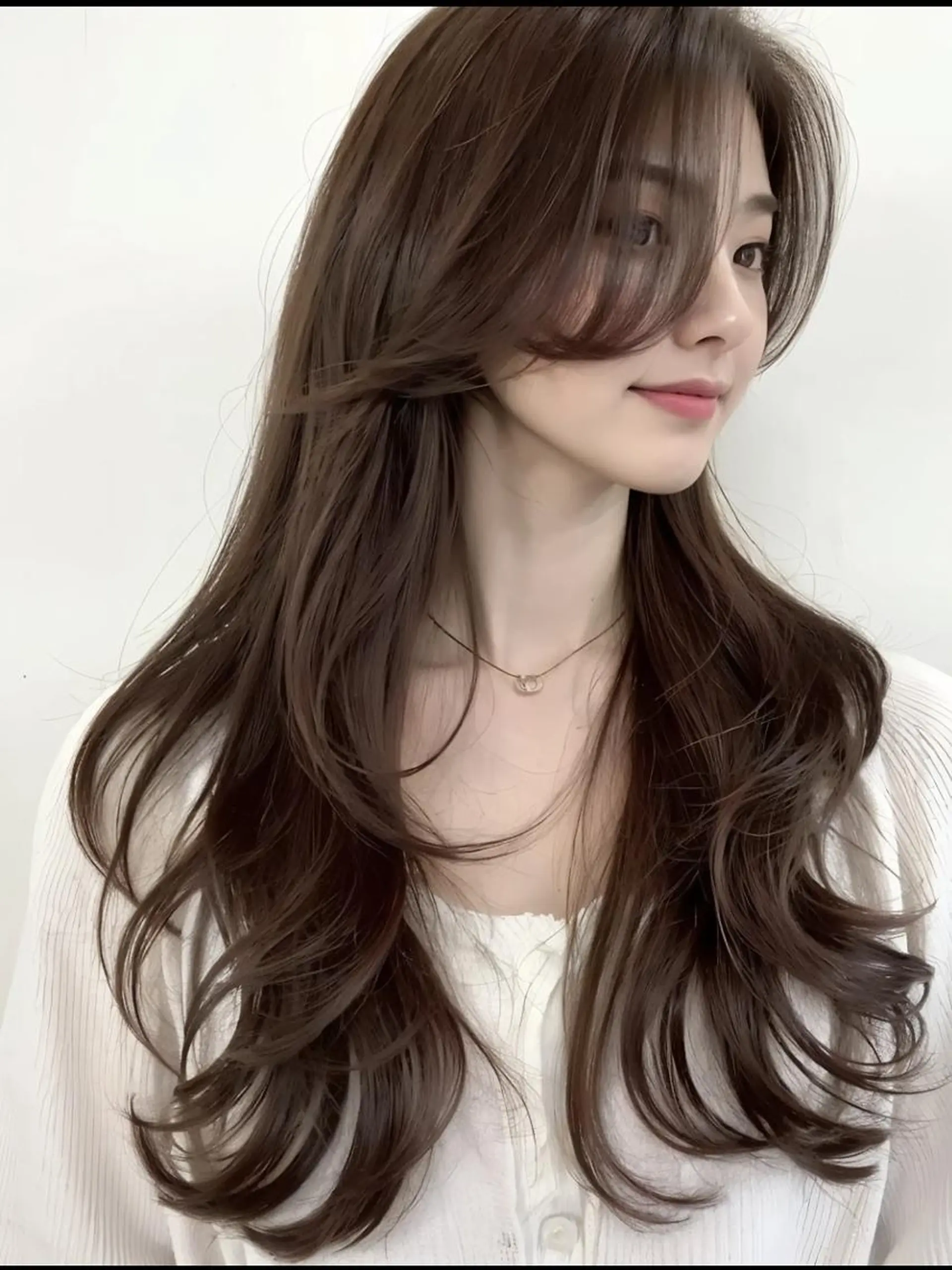 セミロング 髪質改善🇰🇷 レイヤーカット/梅田のヘアスタイル