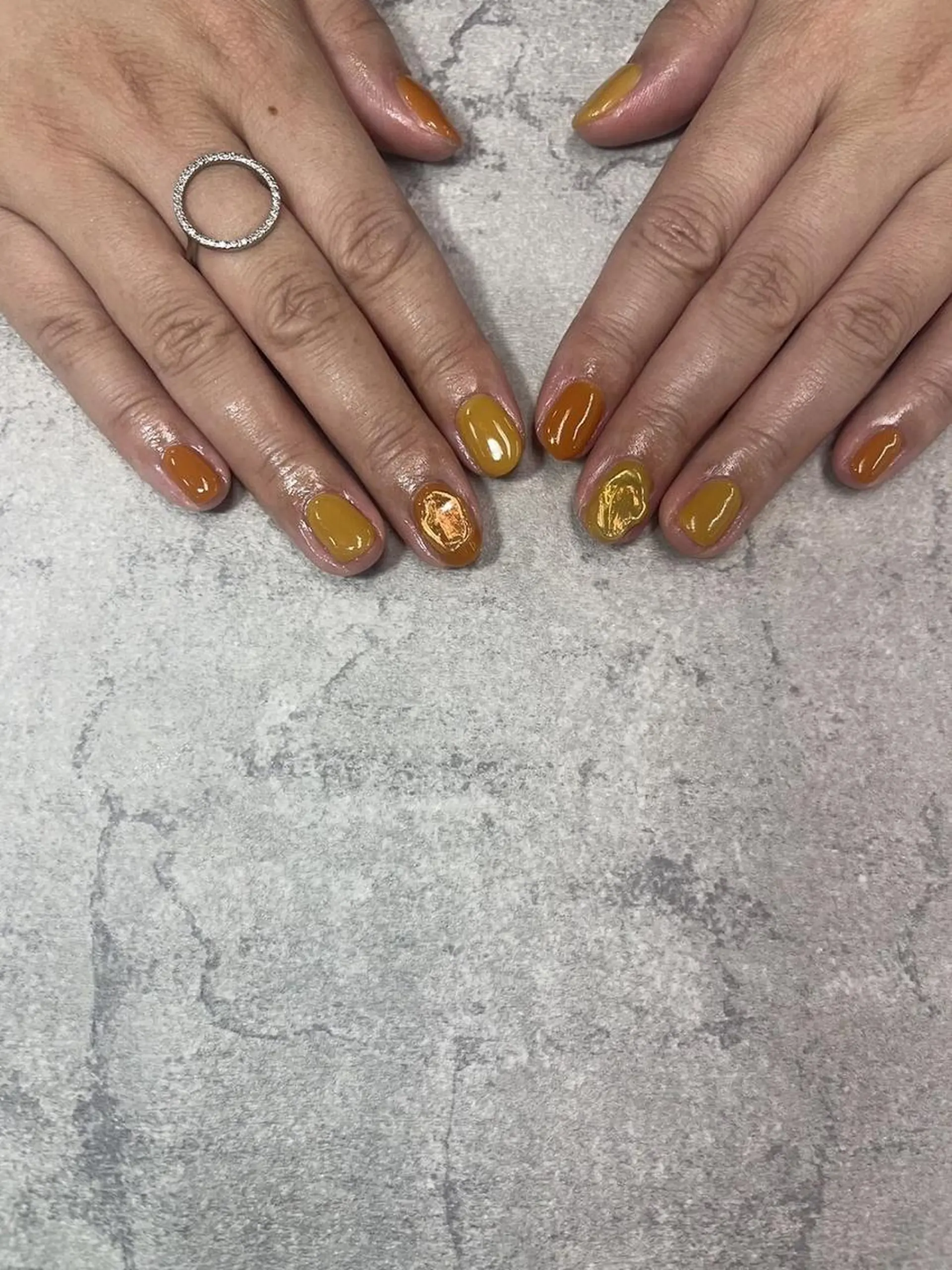 ネイル フットネイル フレンチネイル ジェルネイル ガラスフレンチ グラデーション ハンドネイル ハンドケア FASTNAIL PLUS 新宿店のネイルデザイン