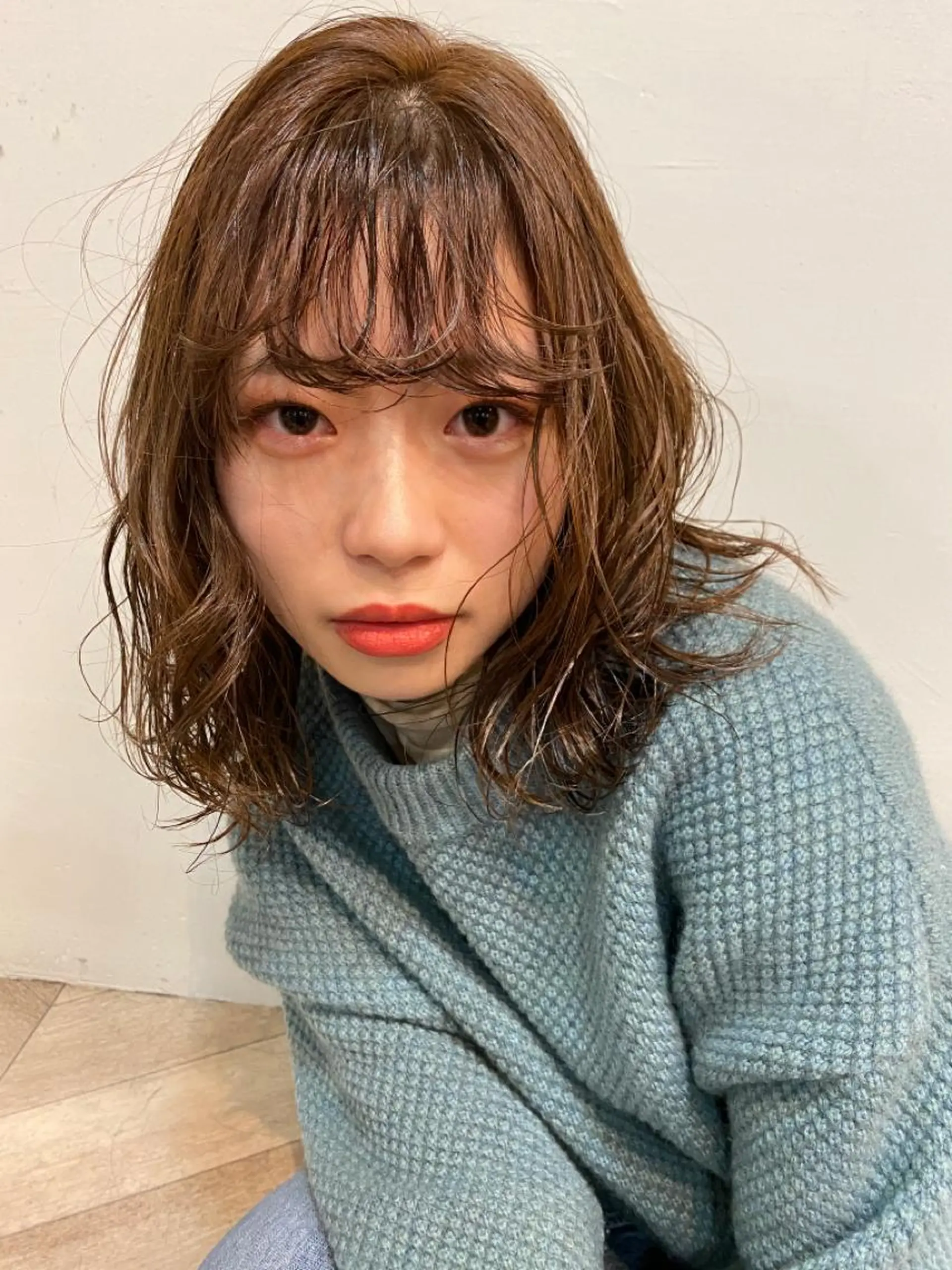 ミディアム パーマ RYOMA/ 似合わせ🎧🤍のヘアスタイル