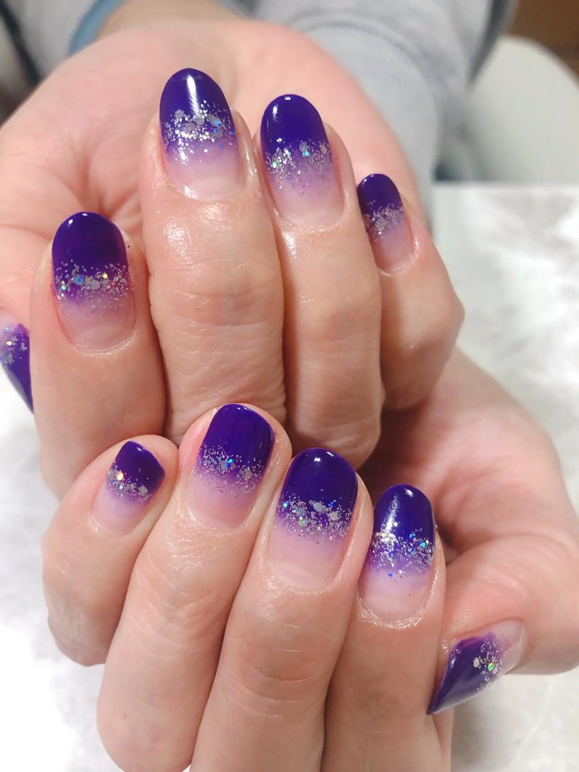 ネイル グラデーション ラメ(グリッター) ハンドネイル Lokahi NAILのネイルデザイン