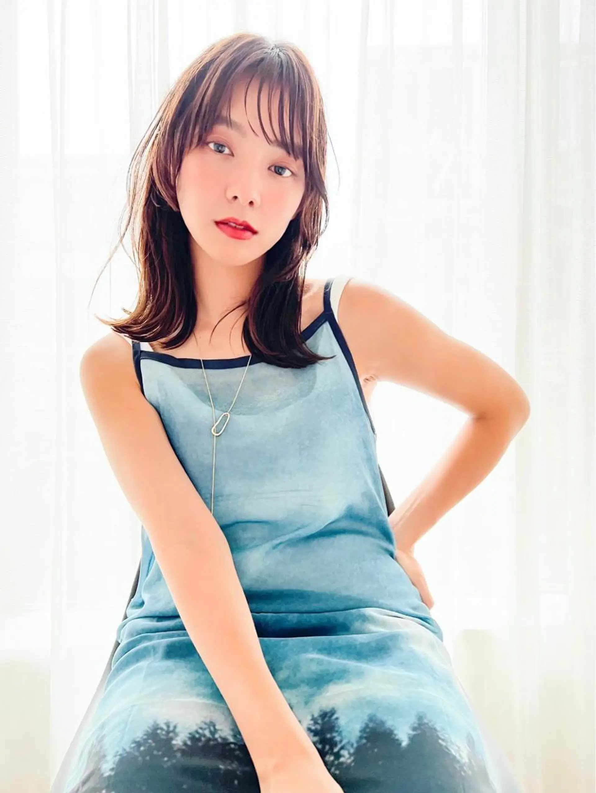 ミディアム カラー 韓国風ヘア MUSASHI ブリーチカラー◎のヘアスタイル