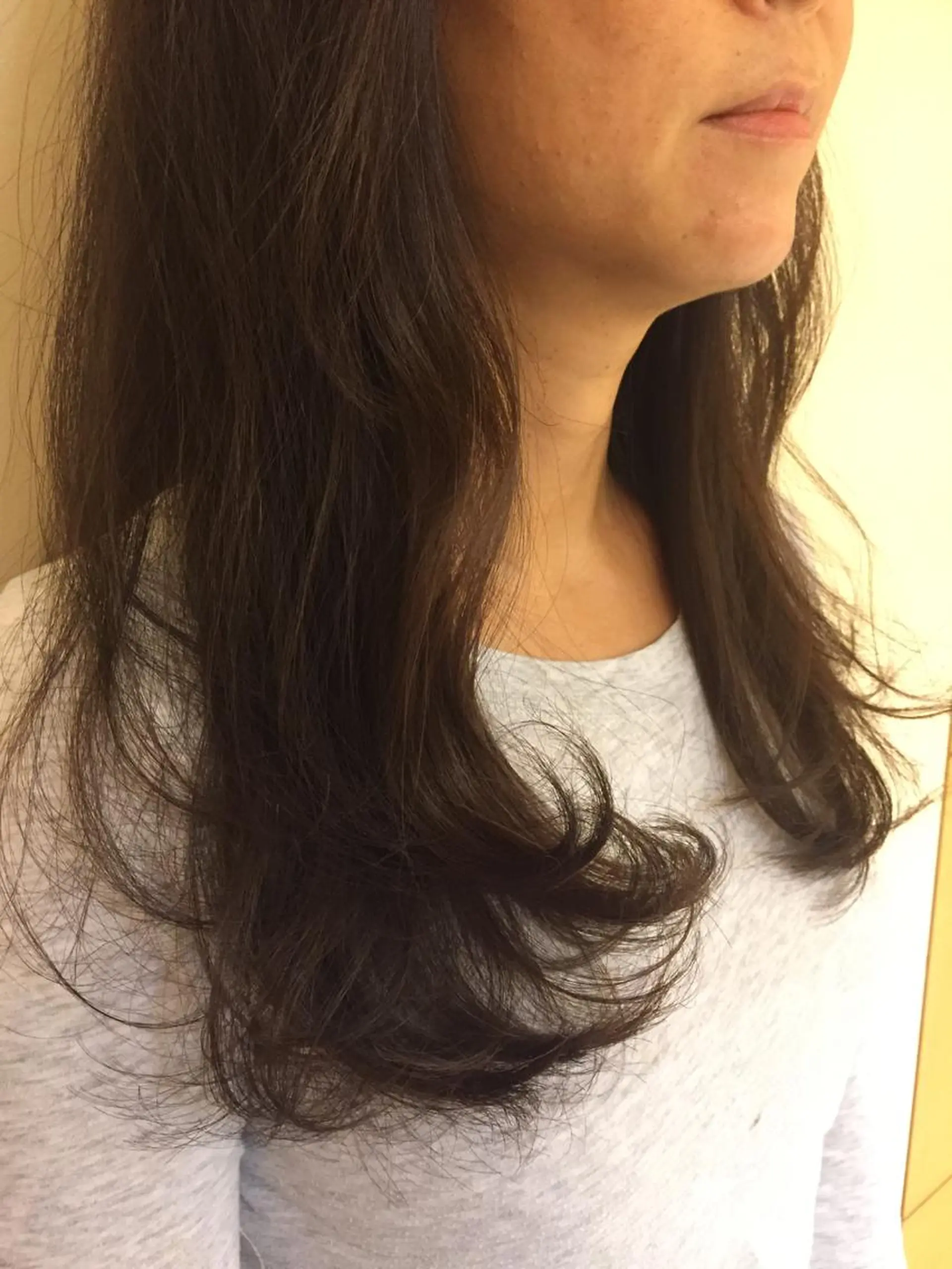 ロング カラー 加藤 綾華のヘアスタイル