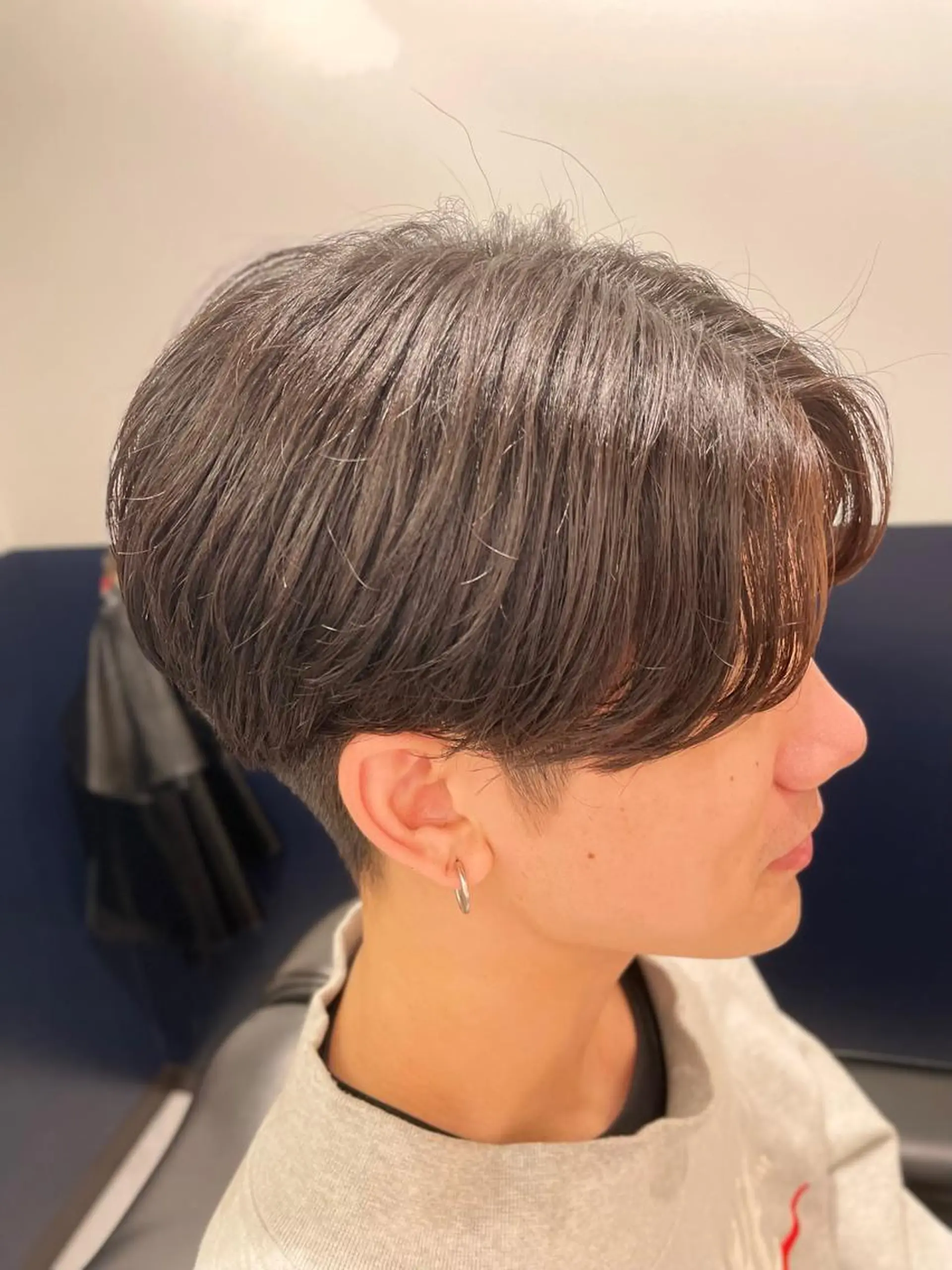 ショート メンズ センターパート カット 銀座メンズカット/ 銀座メンズパーマ/のヘアスタイル