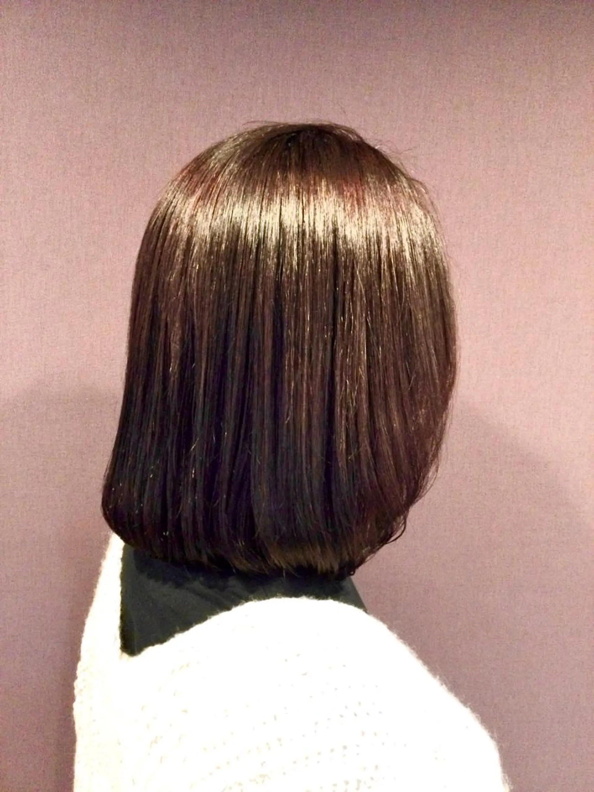 ミディアム パーマ 髪質改善 縮毛矯正 トリートメント Annon プライベートサロンのヘアスタイル