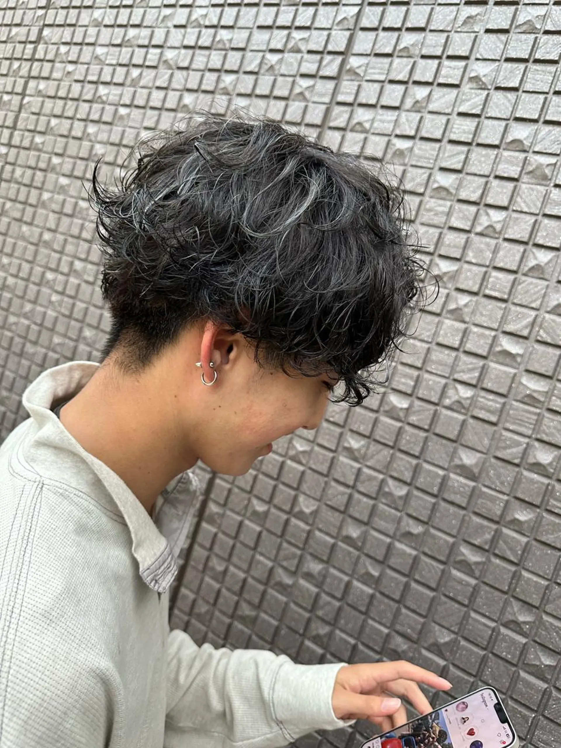 メンズ メンズパーマ カット パーマ TotalBeautysalonCURE所属・CURE 朱梨のネイルデザイン