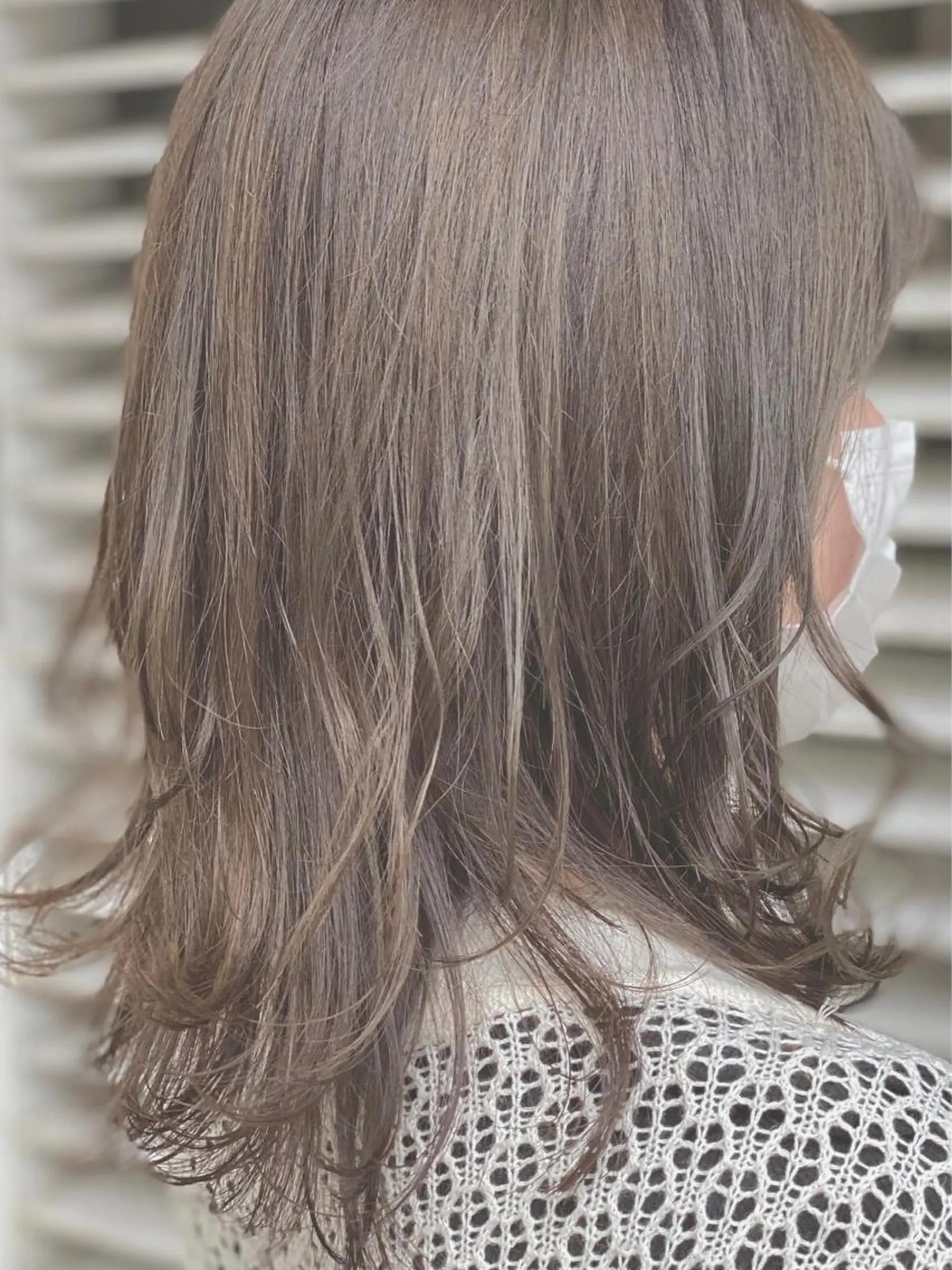 セミロング カット ヘアカラー 髪質改善/イルミナ/ 城崎のヘアスタイル