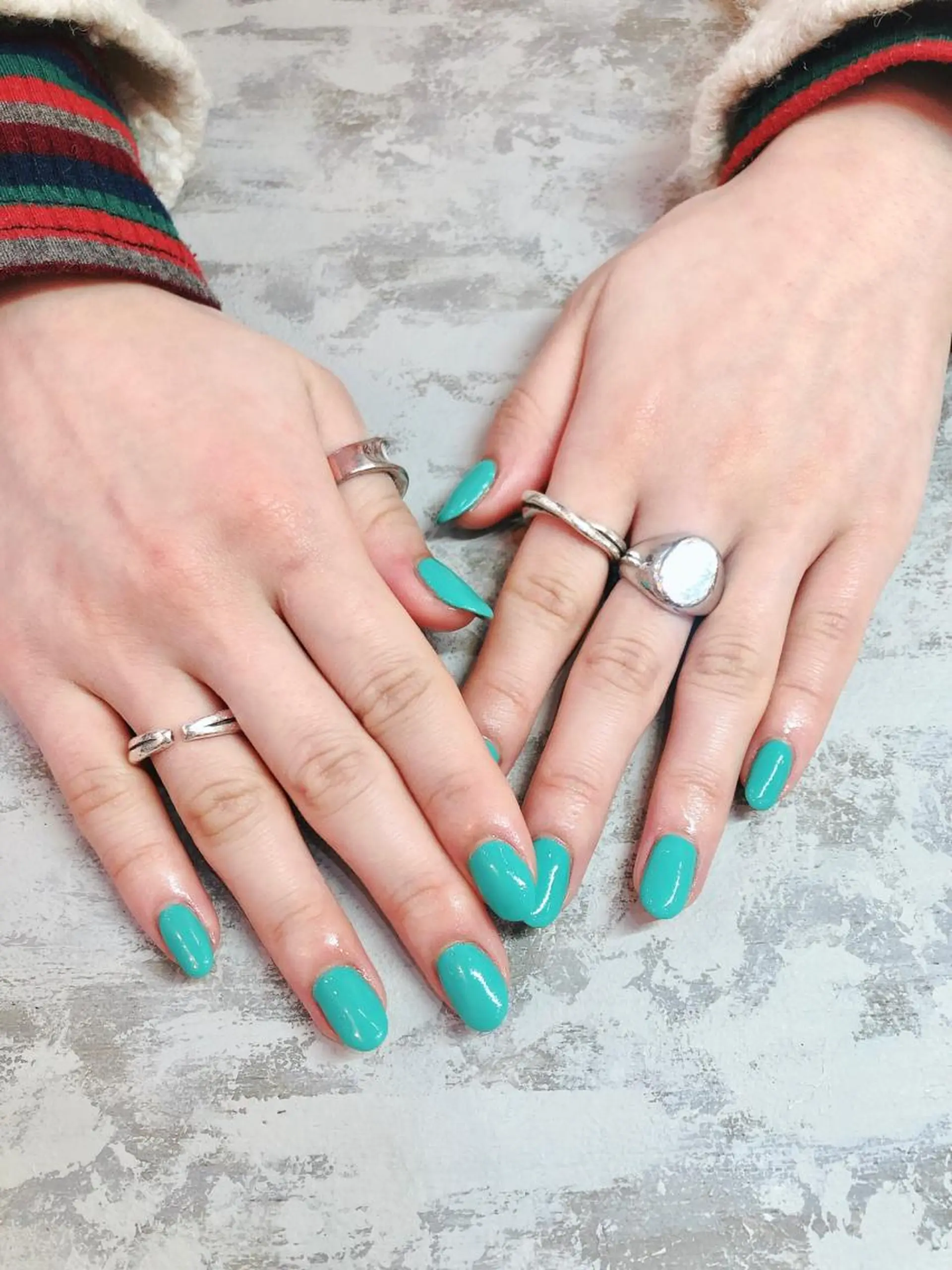 ネイル ブルー ♾nail 恵美のマツエク・マツパデザイン