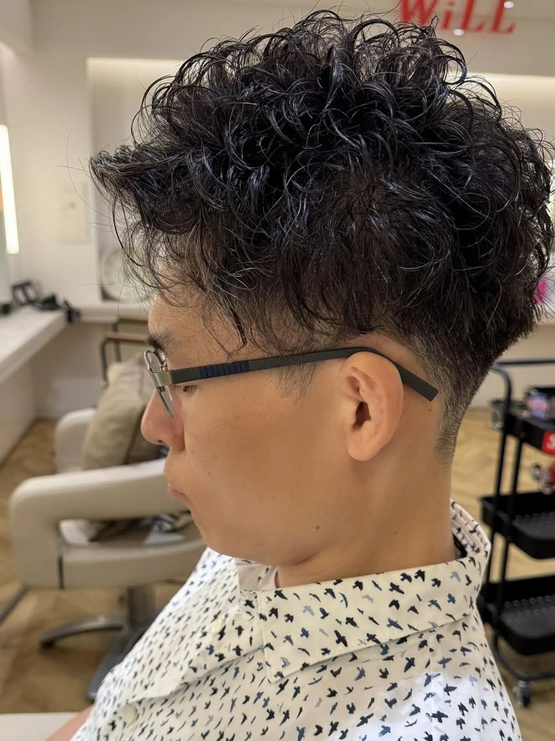 パーマ ショートボブ ボブ カット パーマ メンズ特化型美容師 ✂︎SHO✂︎のヘアスタイル