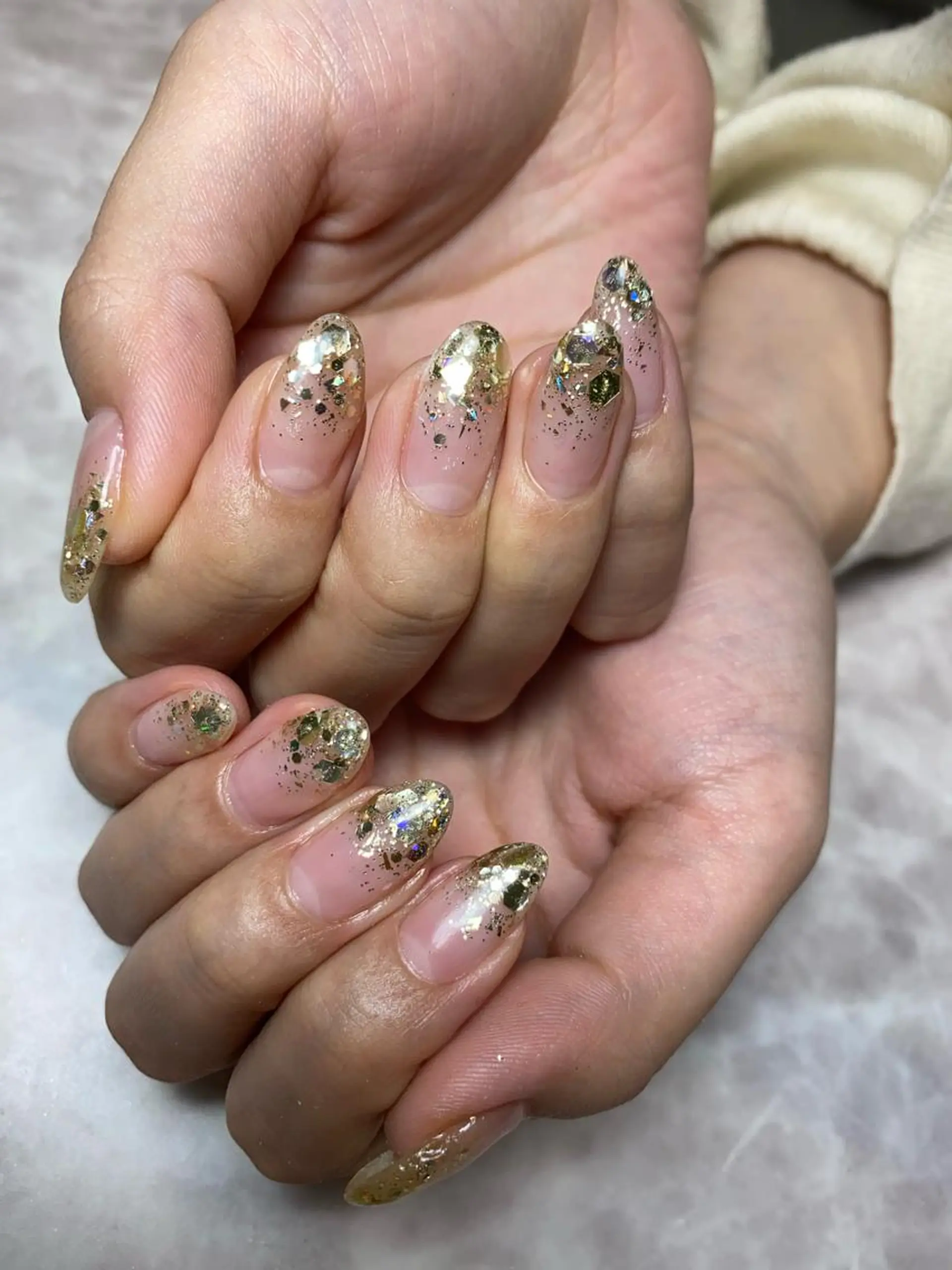 ネイル アイブロウ グラデーション ハンドネイル 🌿Charme🌿 MAIのネイルデザイン