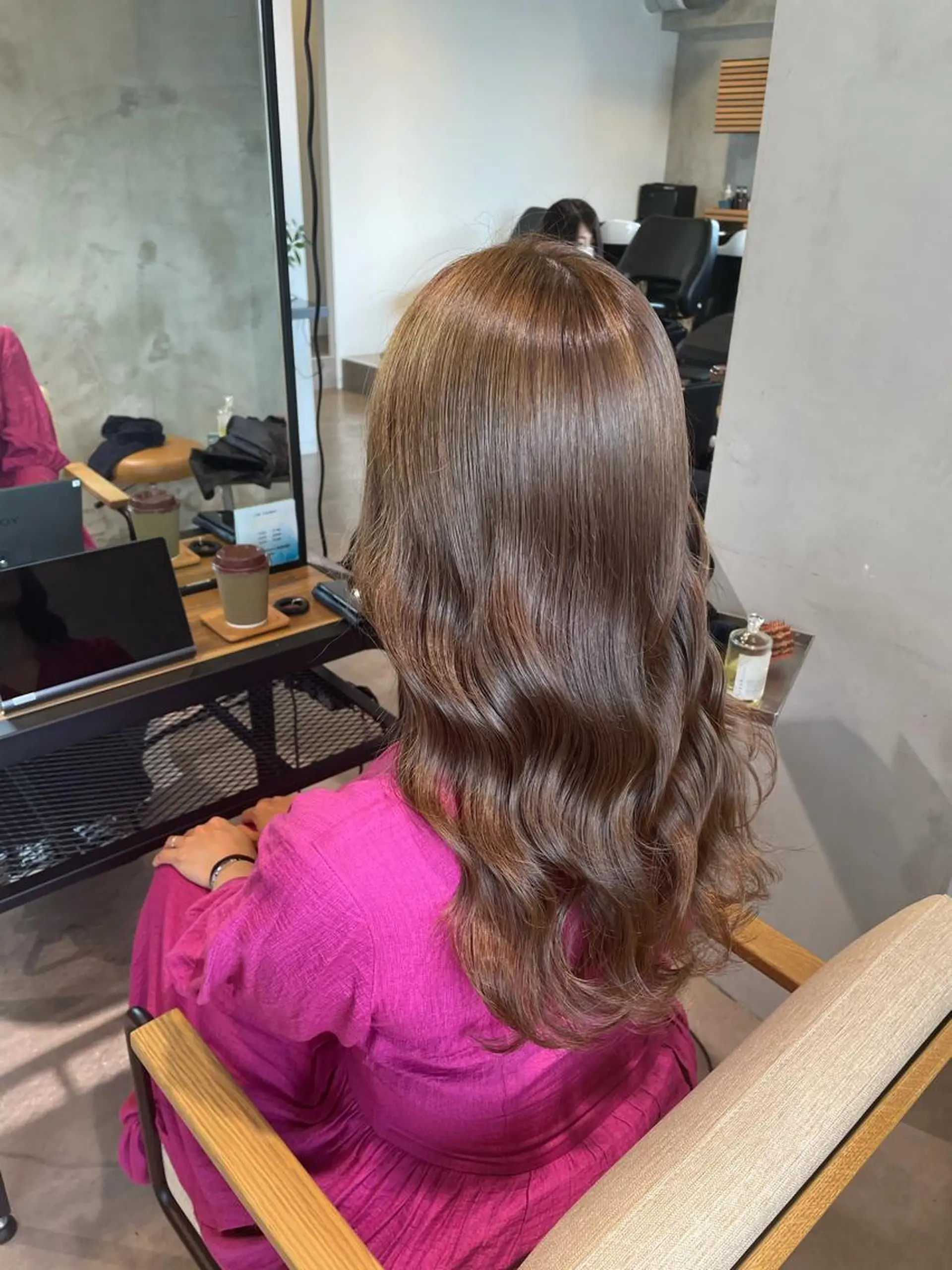 ロング カラー カット ヘアカラー トリートメント 🎀透明感カラー🎀 mikaのヘアスタイル