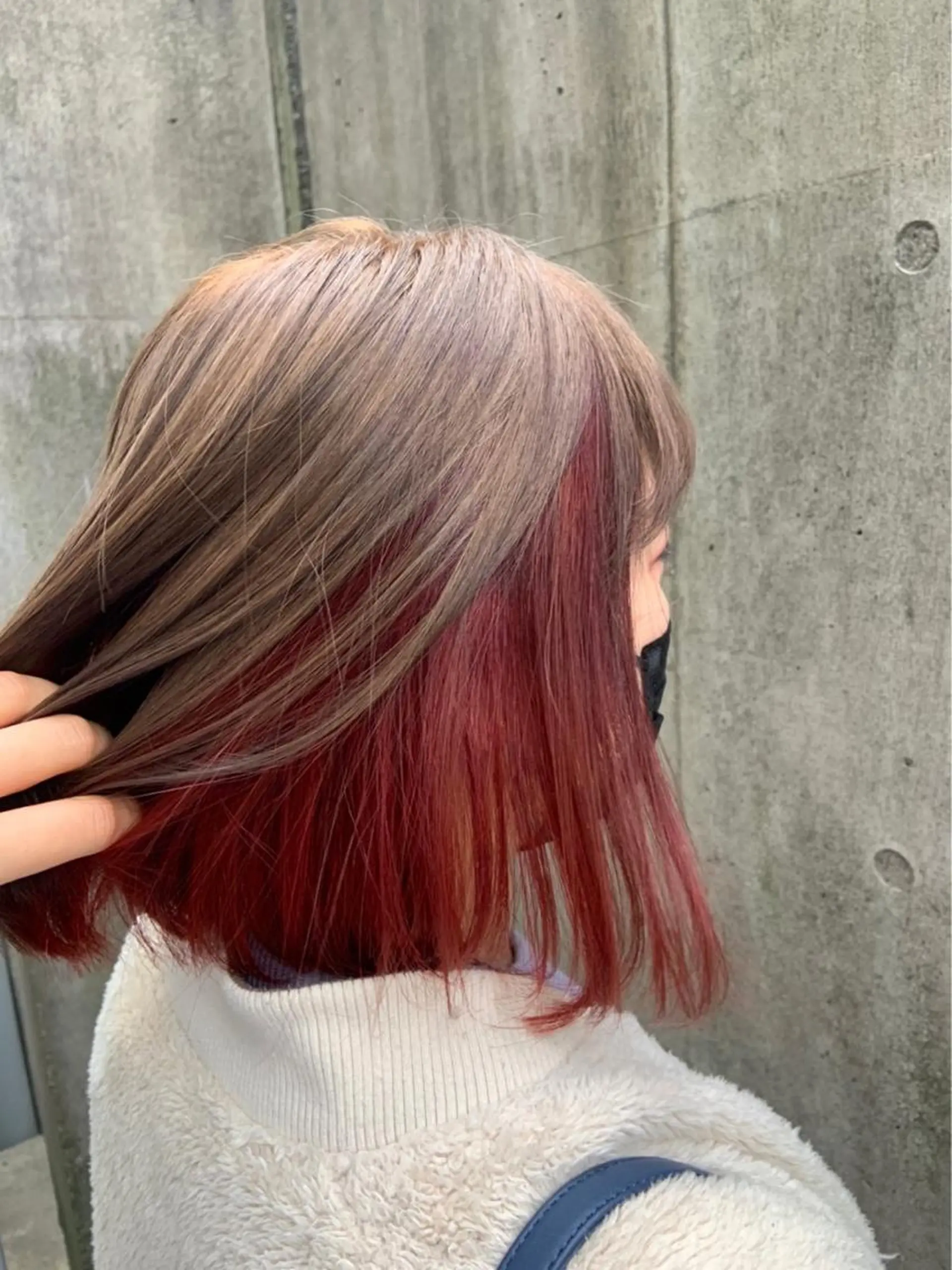 ミディアム ヘアカラー トリートメント ヘッドスパ ヘアセット 👑毛流れ、艶髪◉ 縮毛矯正錦糸町ヒガシのヘアスタイル