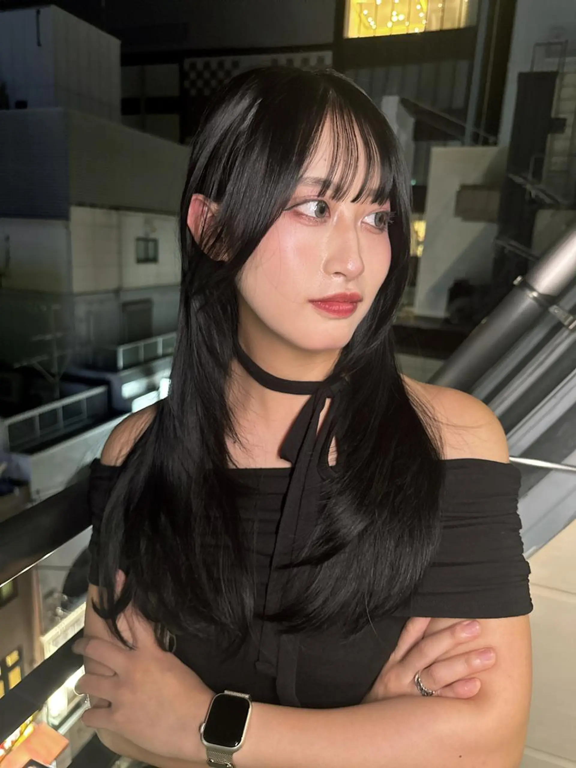 ロング 髪質改善 レイヤーカット トリートメント ワンホンヘア カット トリートメント ワンホンヘア ケラチン/Kaitoのヘアスタイル