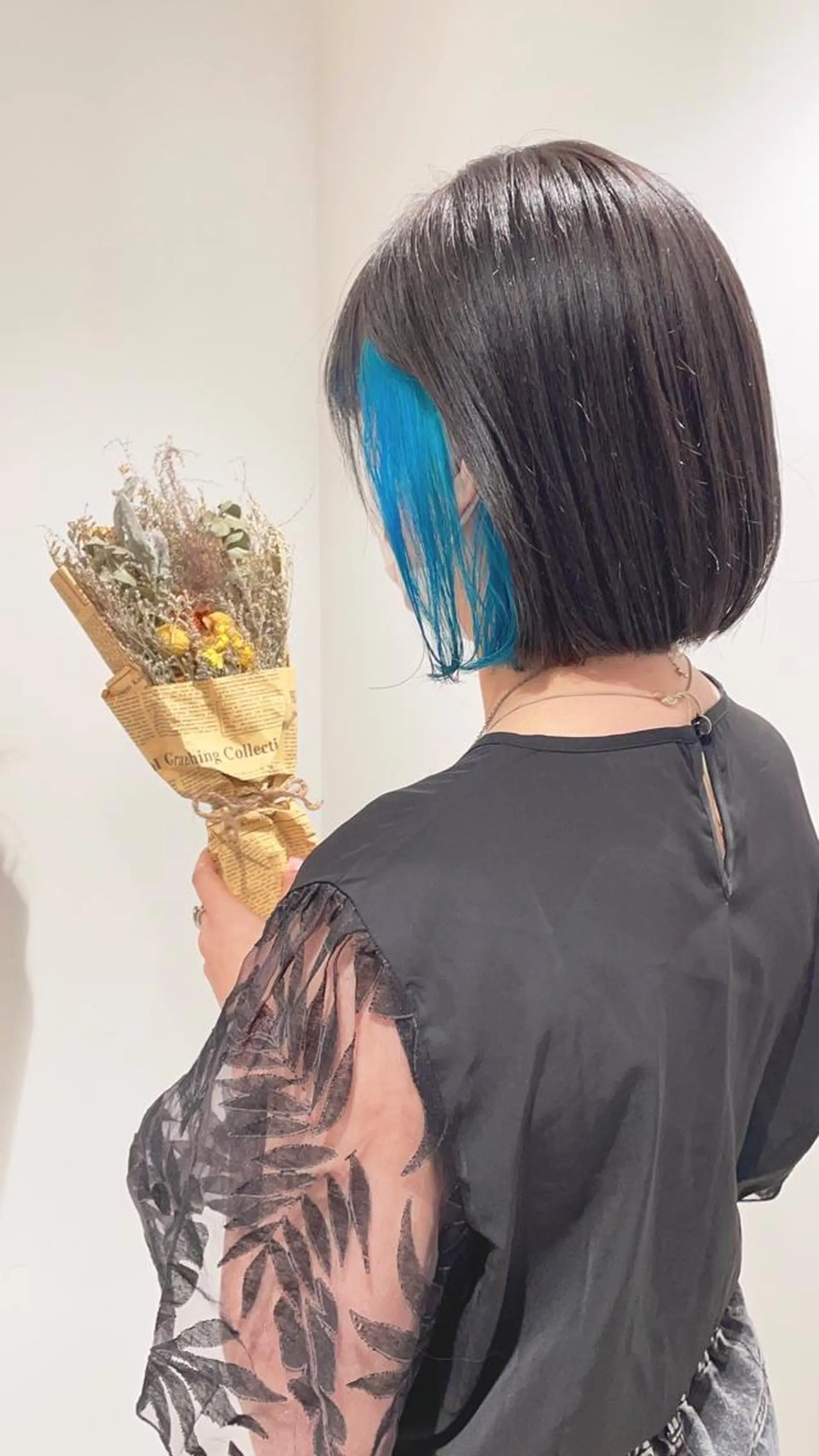 カラー ブルーカラー ヘアカラー トリートメント 渋谷:インナーカラー ／🍒エリカ🍒のヘアスタイル