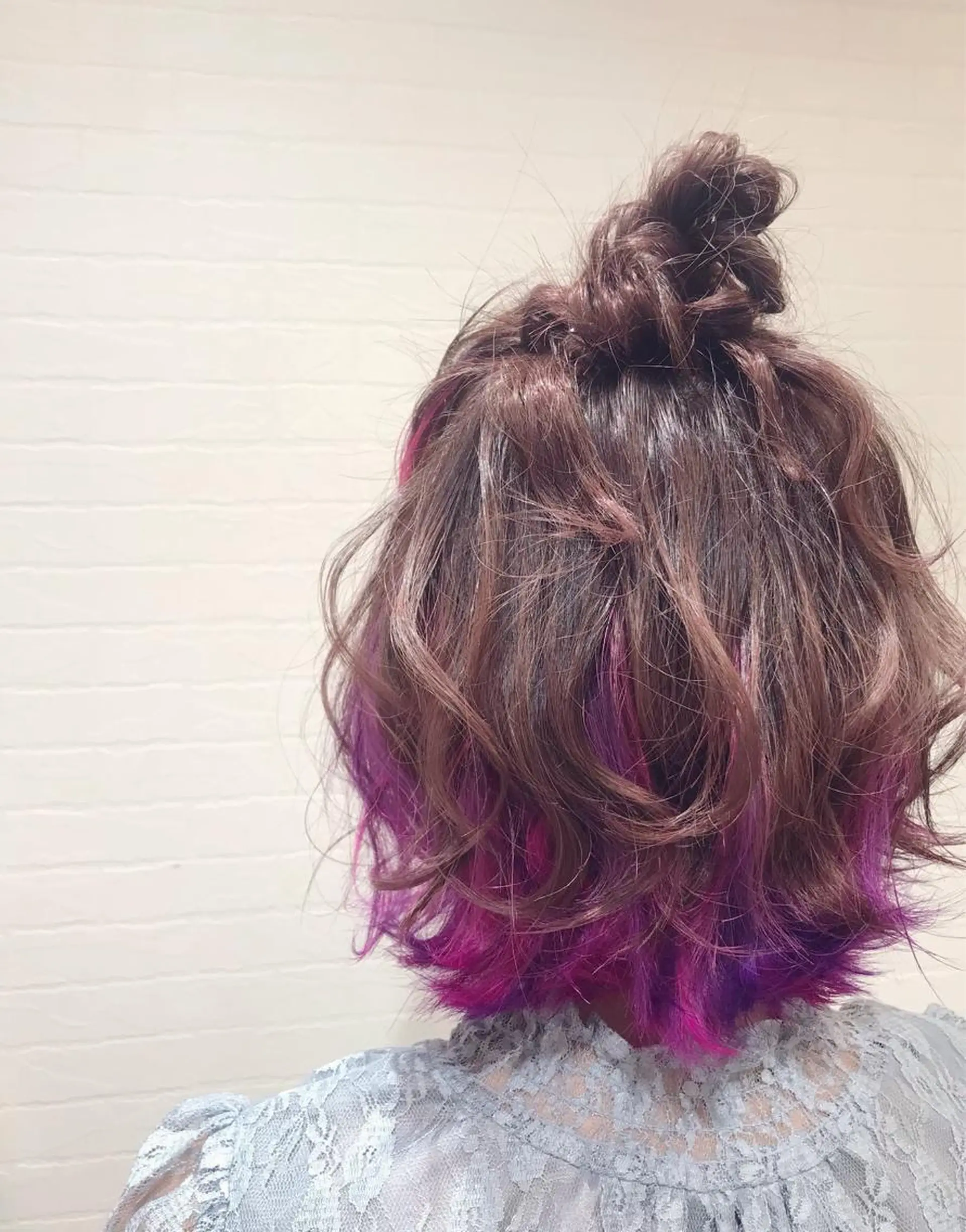 ミディアム ヘアアレンジ ハーフアップ お団子ヘア ヘアセット GRANLUSSO 〜グランルッソ駅前店所属・木口 嘉美のヘアスタイル