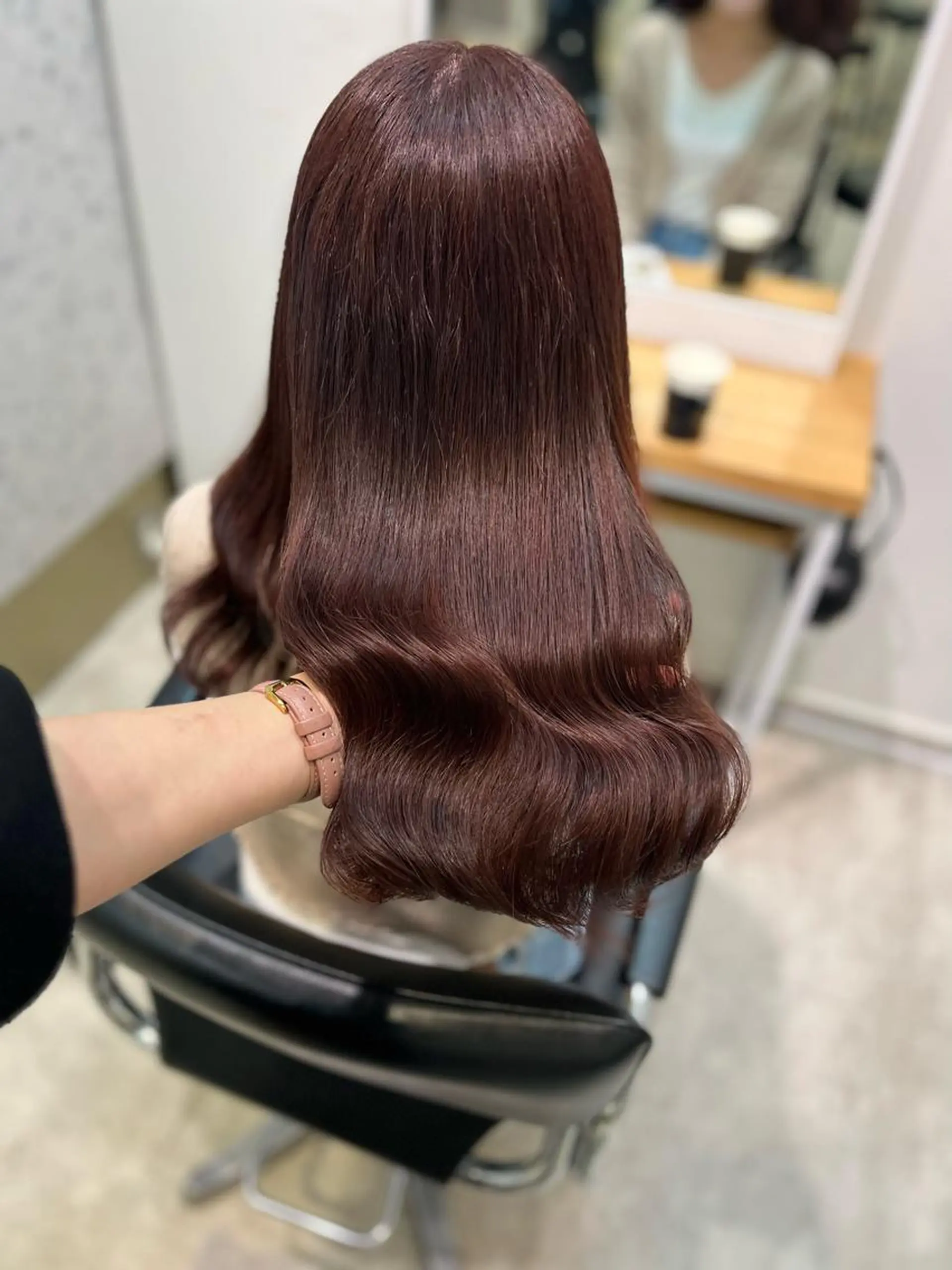 セミロング カラー ヘアアレンジ GO TODAY SHAiRE SALON  原宿verno店所属・完全💗マンツーマン marinのヘアスタイル