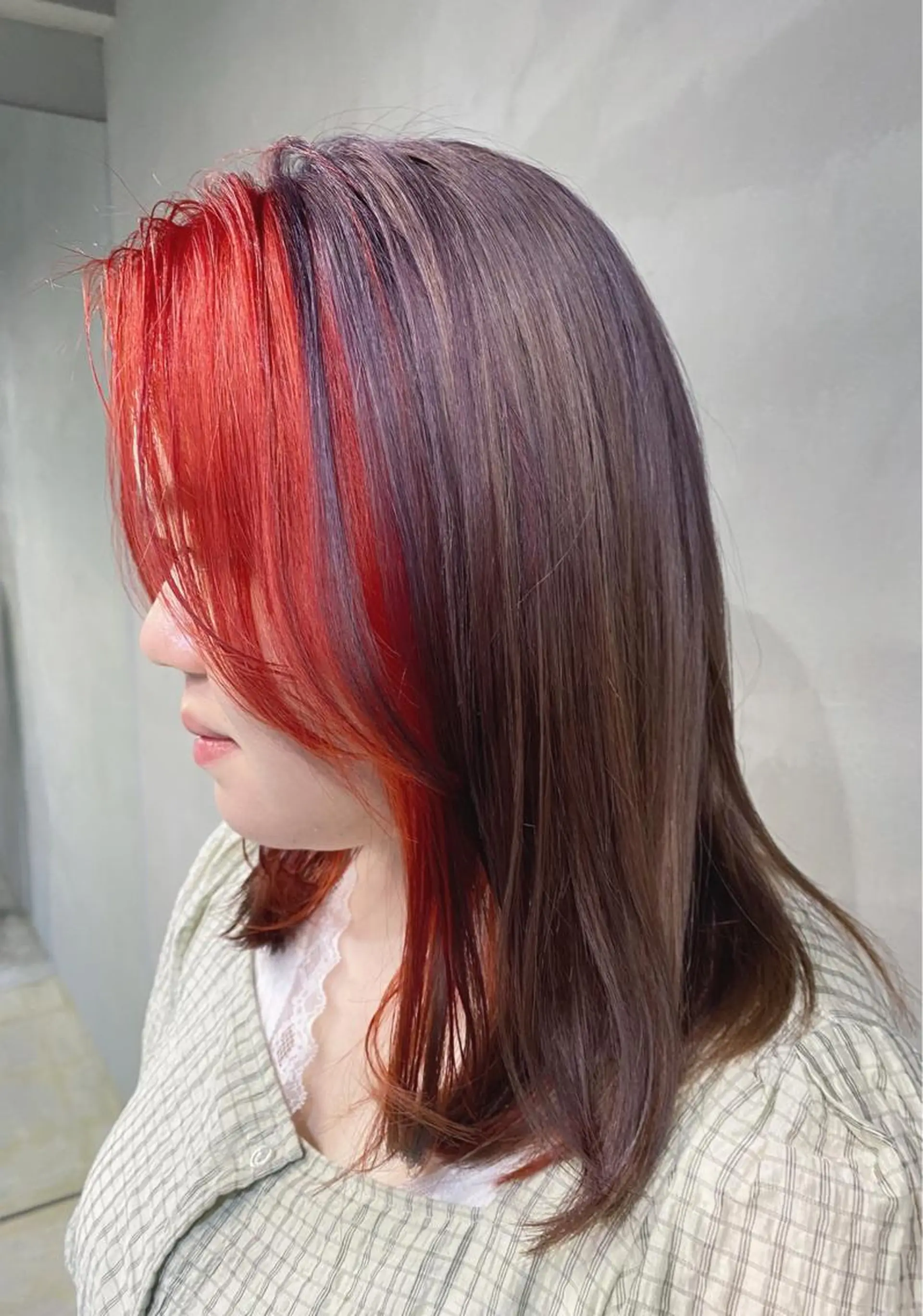 セミロング カラー ヘアカラー トリートメント 艶髪/髪質改善/ MONSO山本のヘアスタイル