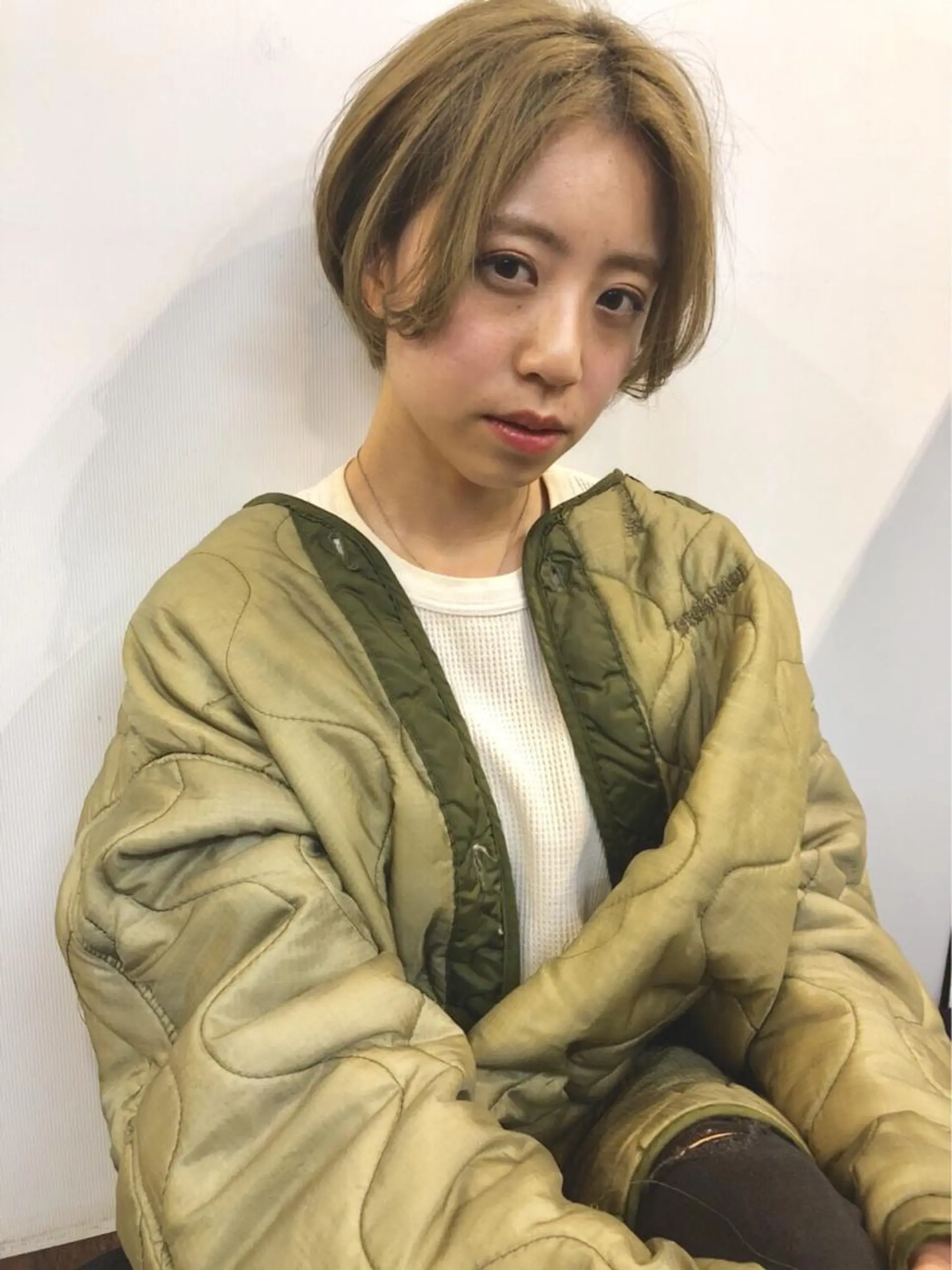 ショート カラー パーマ ショートヘア toi【トワ】所属・安達 俊亮のヘアスタイル