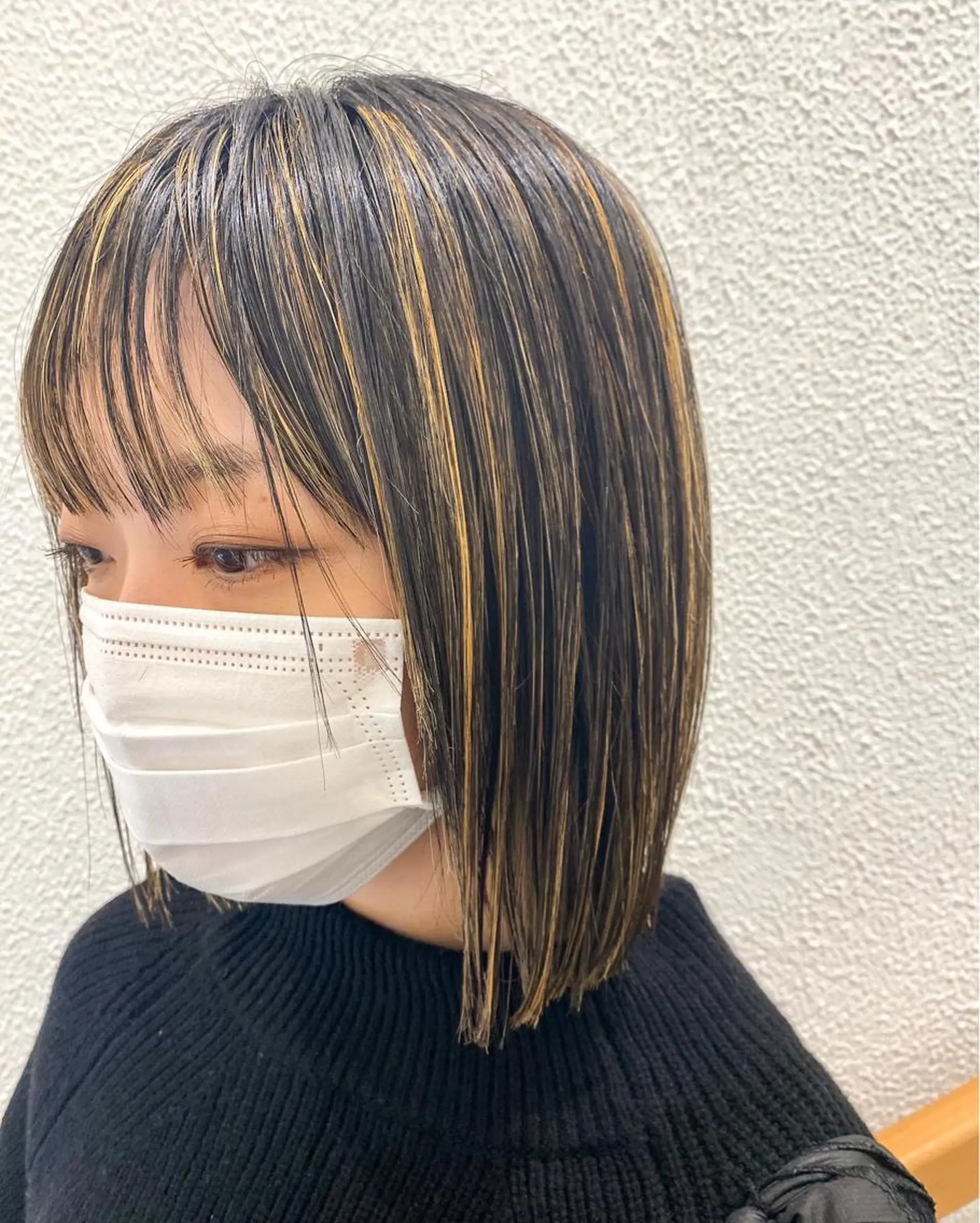 ショート カラー ブリーチ 抜きっぱなしブロンド ハイライトカラー ハイライト ヘアカラー トリートメント ウエモト　タク ショート/レイヤーのヘアスタイル